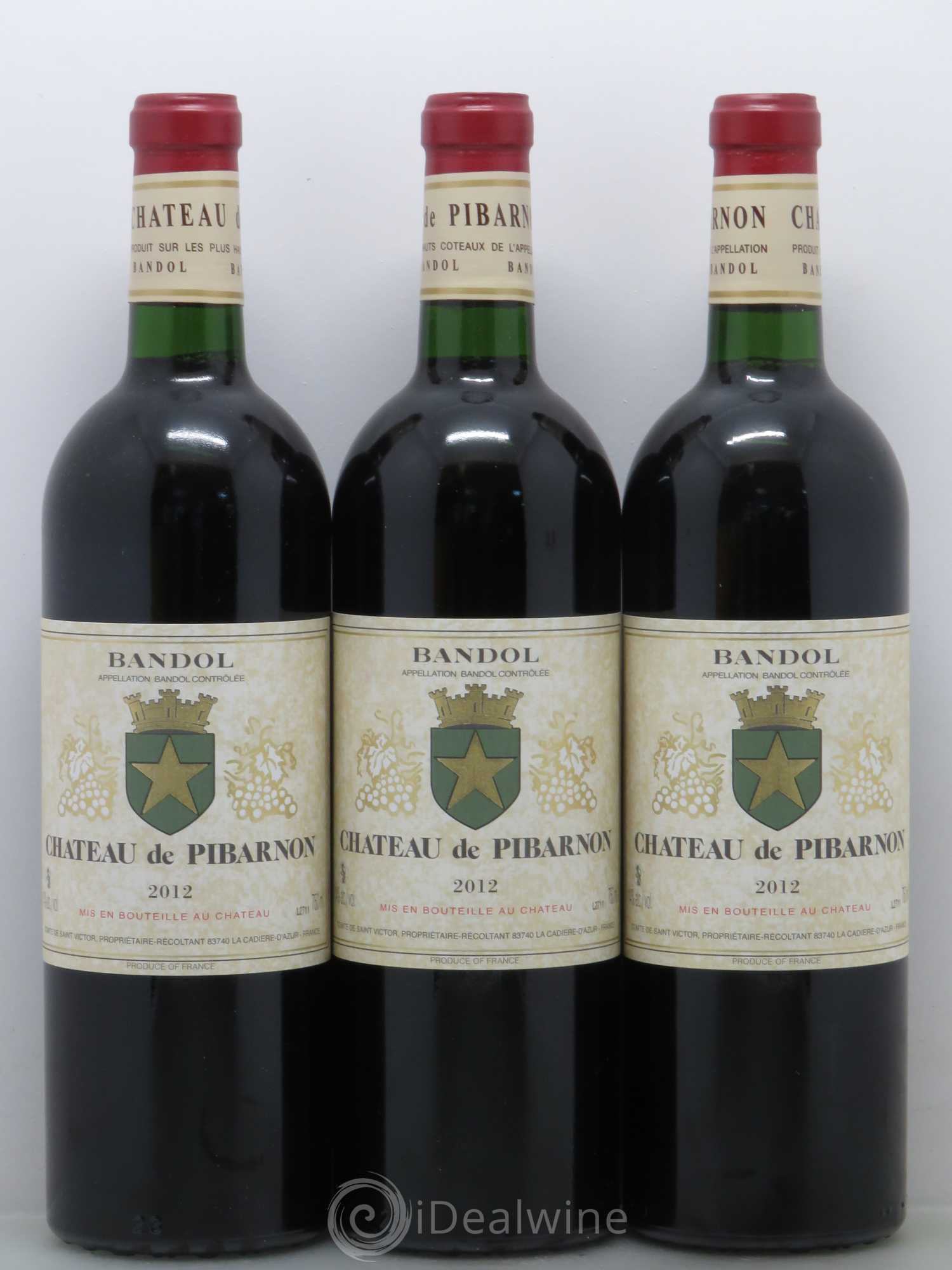 Bandol Château de Pibarnon Comte de Saint-Victor 2012 - Lot de 6 bouteilles - 1