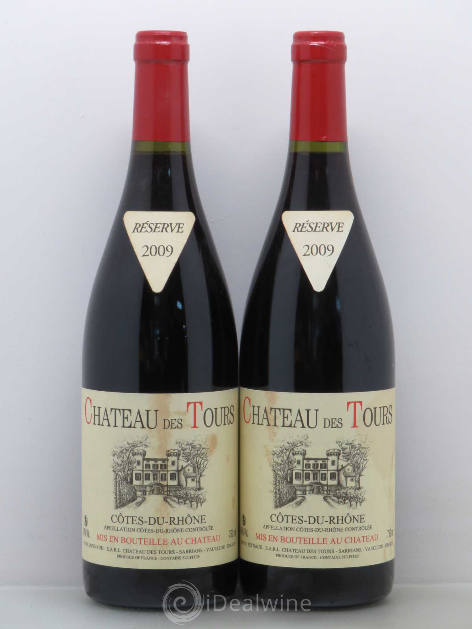 Côtes-du-Rhône Château des Tours Emmanuel Reynaud 2009 - Lot de 2 bouteilles - 0