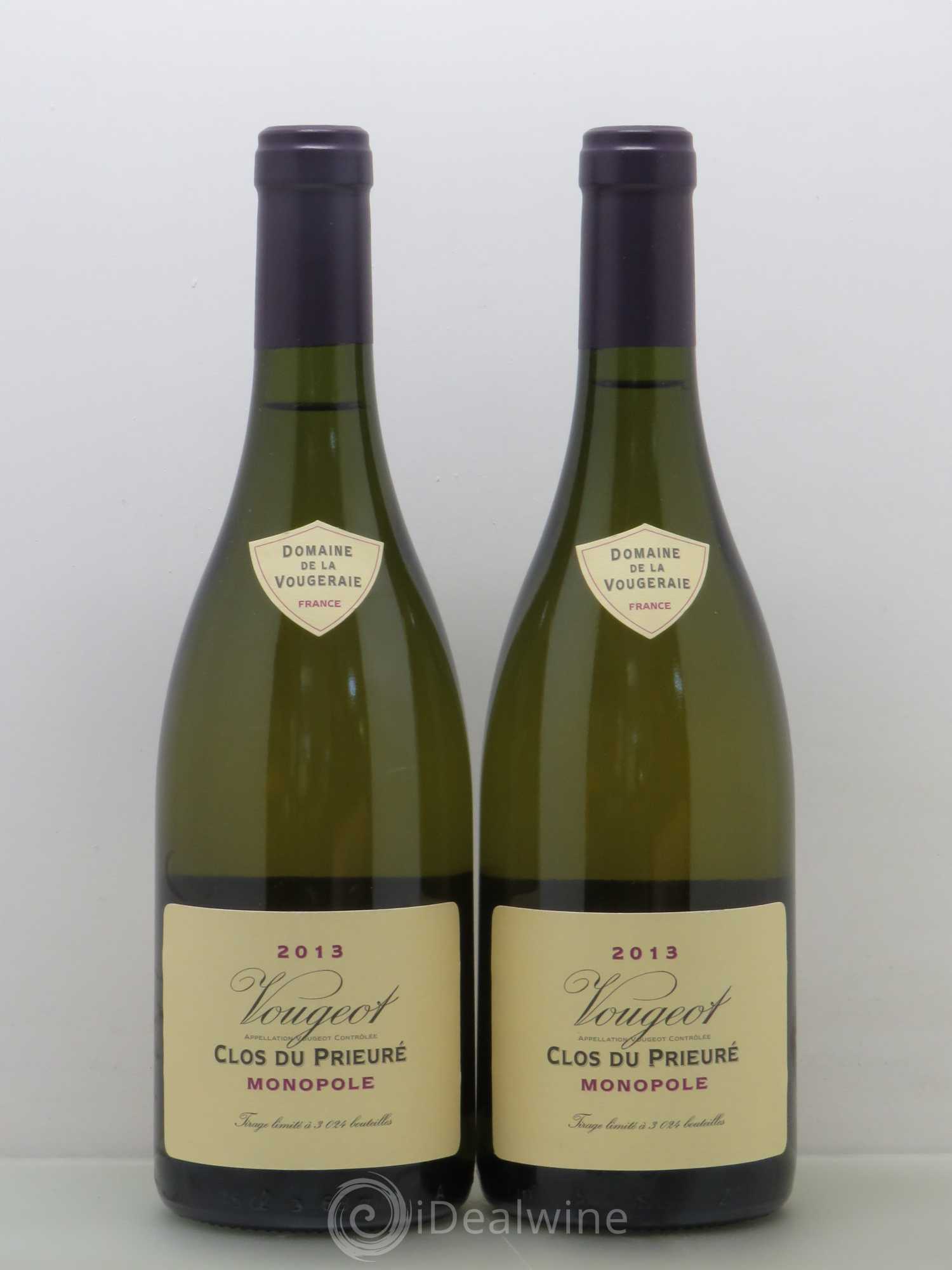 Vougeot Clos de Prieuré La Vougeraie 2013 - Posten von 2 Flaschen - 0