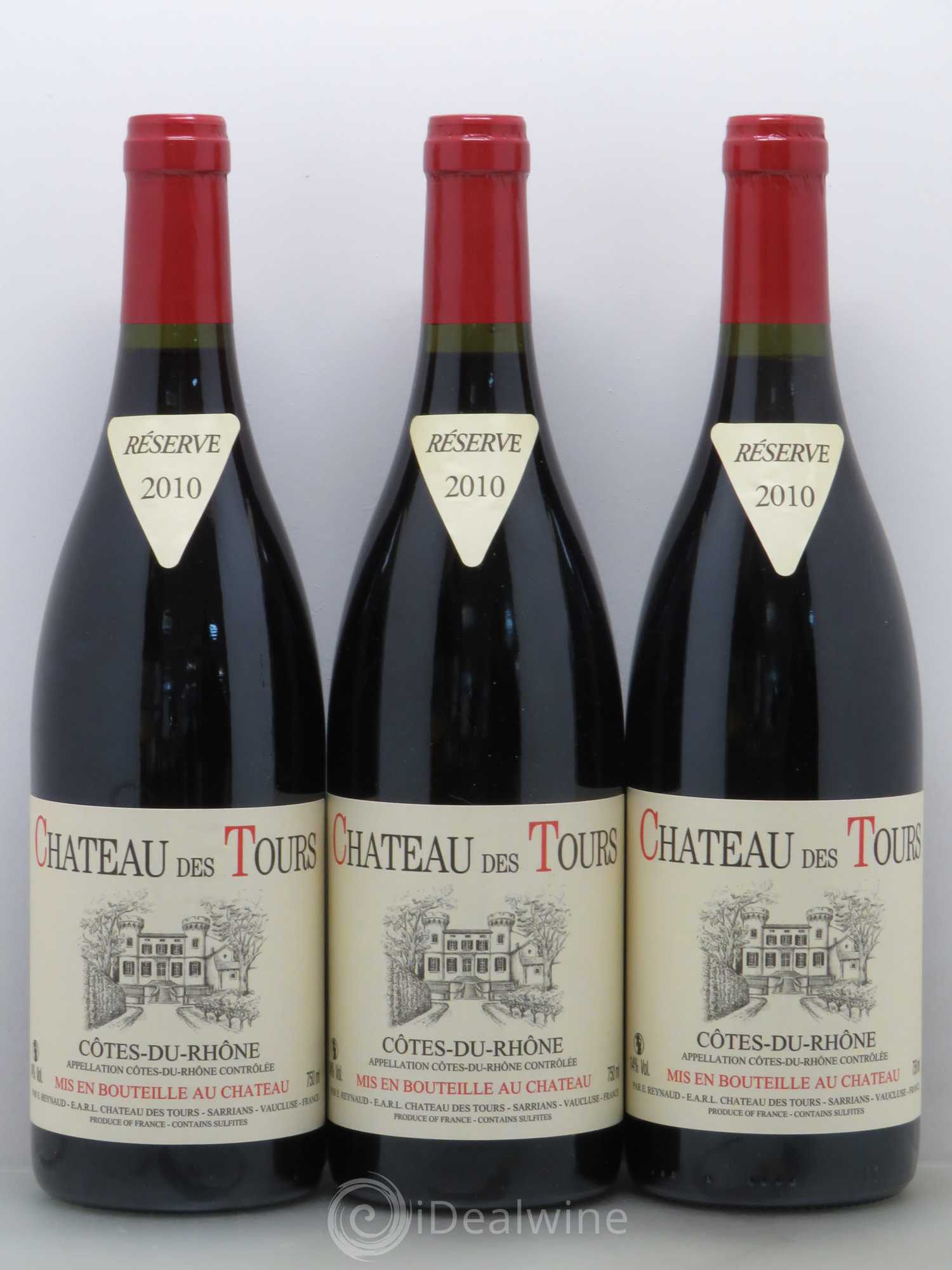 Côtes-du-Rhône Château des Tours Emmanuel Reynaud 2010 - Lot de 6 bouteilles - 1