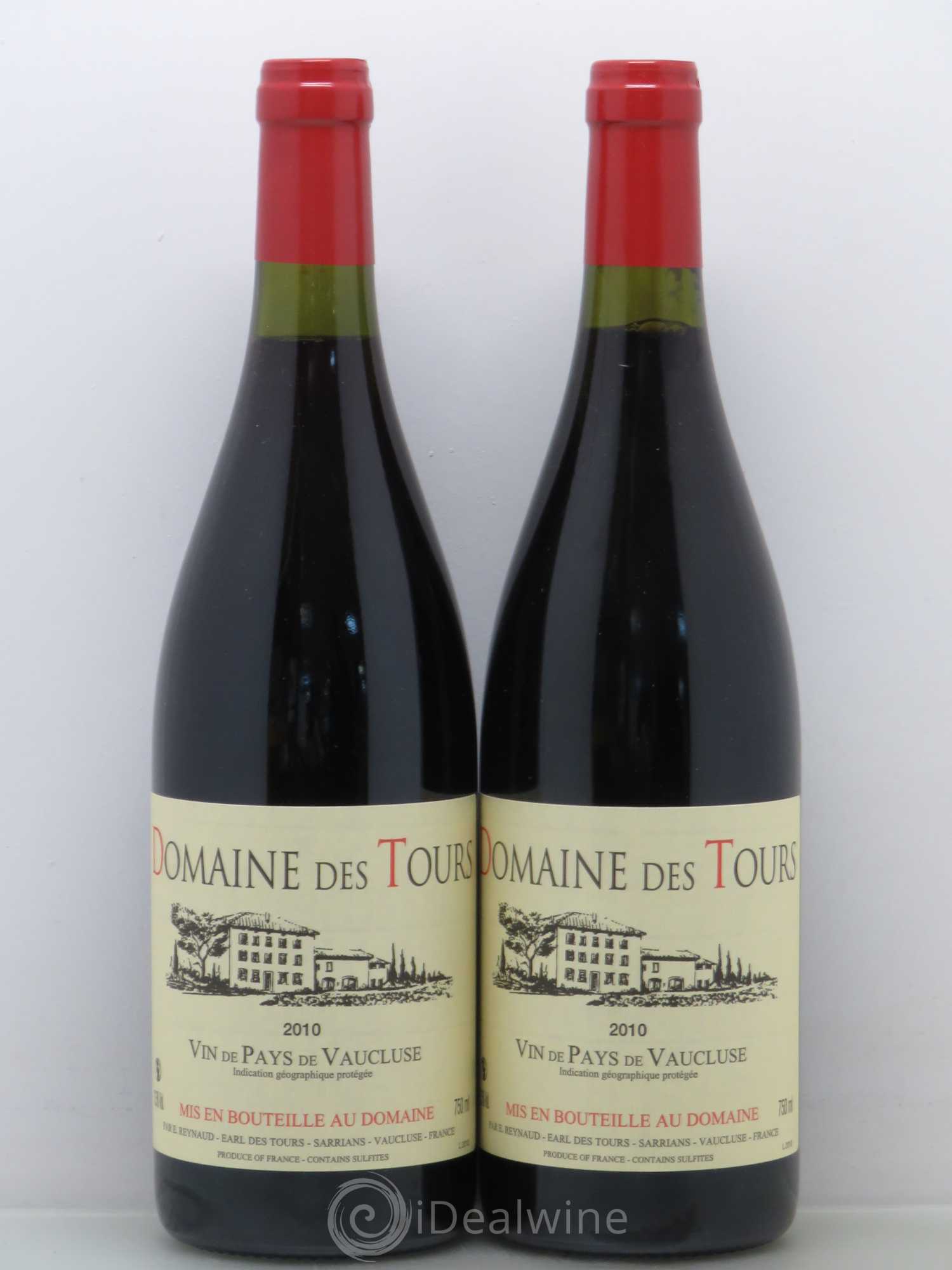 Vaucluse (Vin de Pays de Vaucluse) Domaine des Tours Emmanuel Reynaud 2010 - Lot de 2 bouteilles - 0