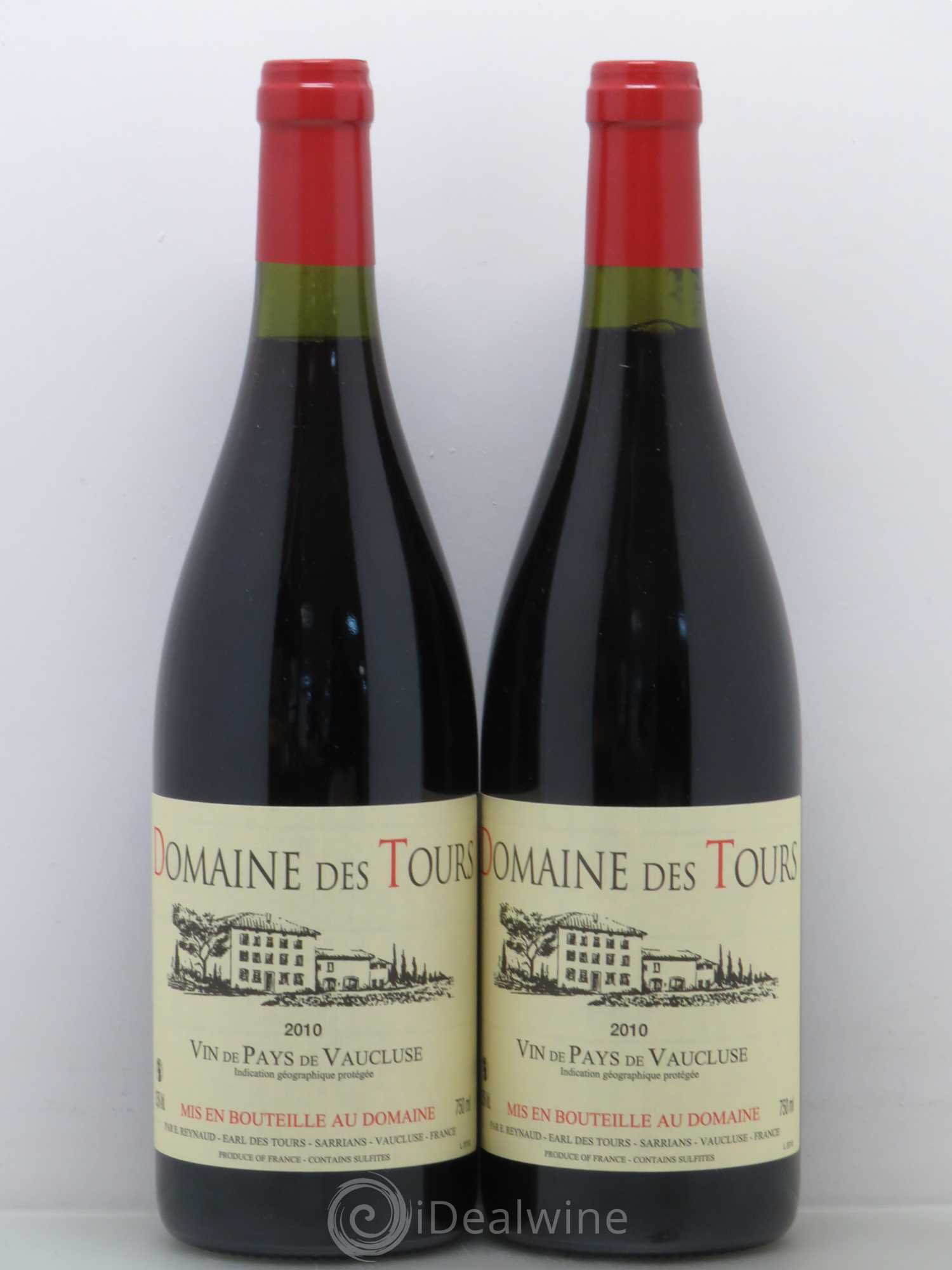 Vaucluse (Vin de Pays de Vaucluse) Domaine des Tours Emmanuel Reynaud 2010 - Lot de 2 bouteilles - 0