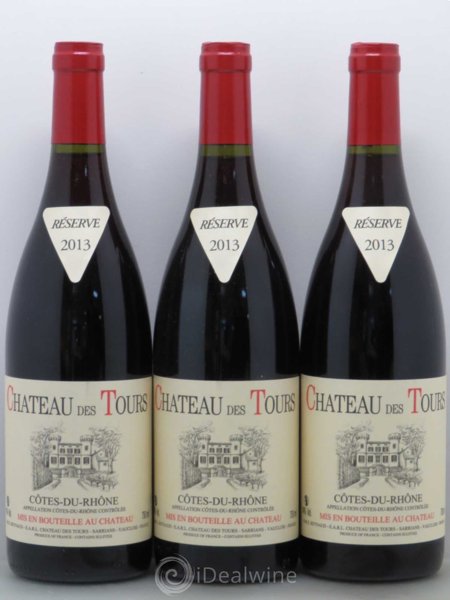 Côtes-du-Rhône Château des Tours Emmanuel Reynaud 2013 - Lot de 6 bouteilles - 1