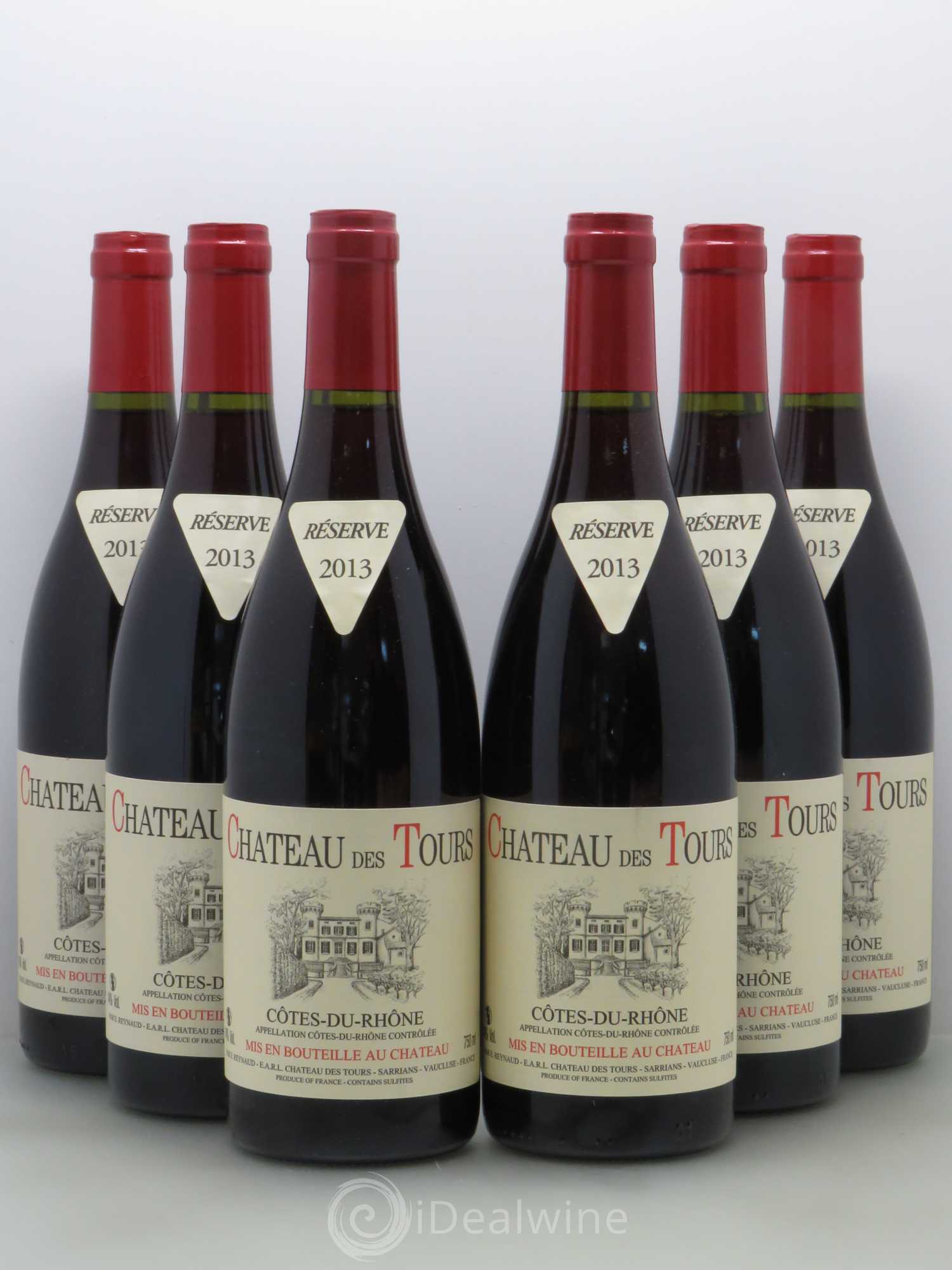 Côtes-du-Rhône Château des Tours Emmanuel Reynaud 2013 - Lot de 6 bouteilles - 0