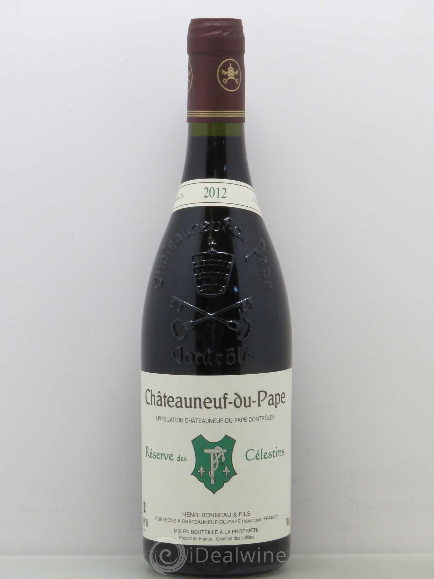 Châteauneuf-du-Pape Réserve des Célestins Henri Bonneau & Fils 2012 - Lot de 1 bouteille - 0