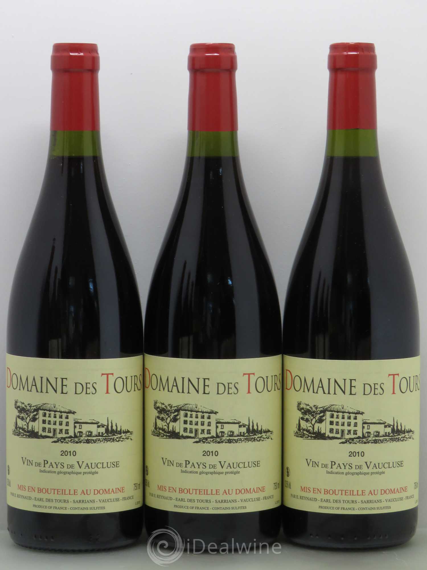 Vaucluse (Vin de Pays de Vaucluse) Domaine des Tours Emmanuel Reynaud 2010 - Lot de 6 bouteilles - 1