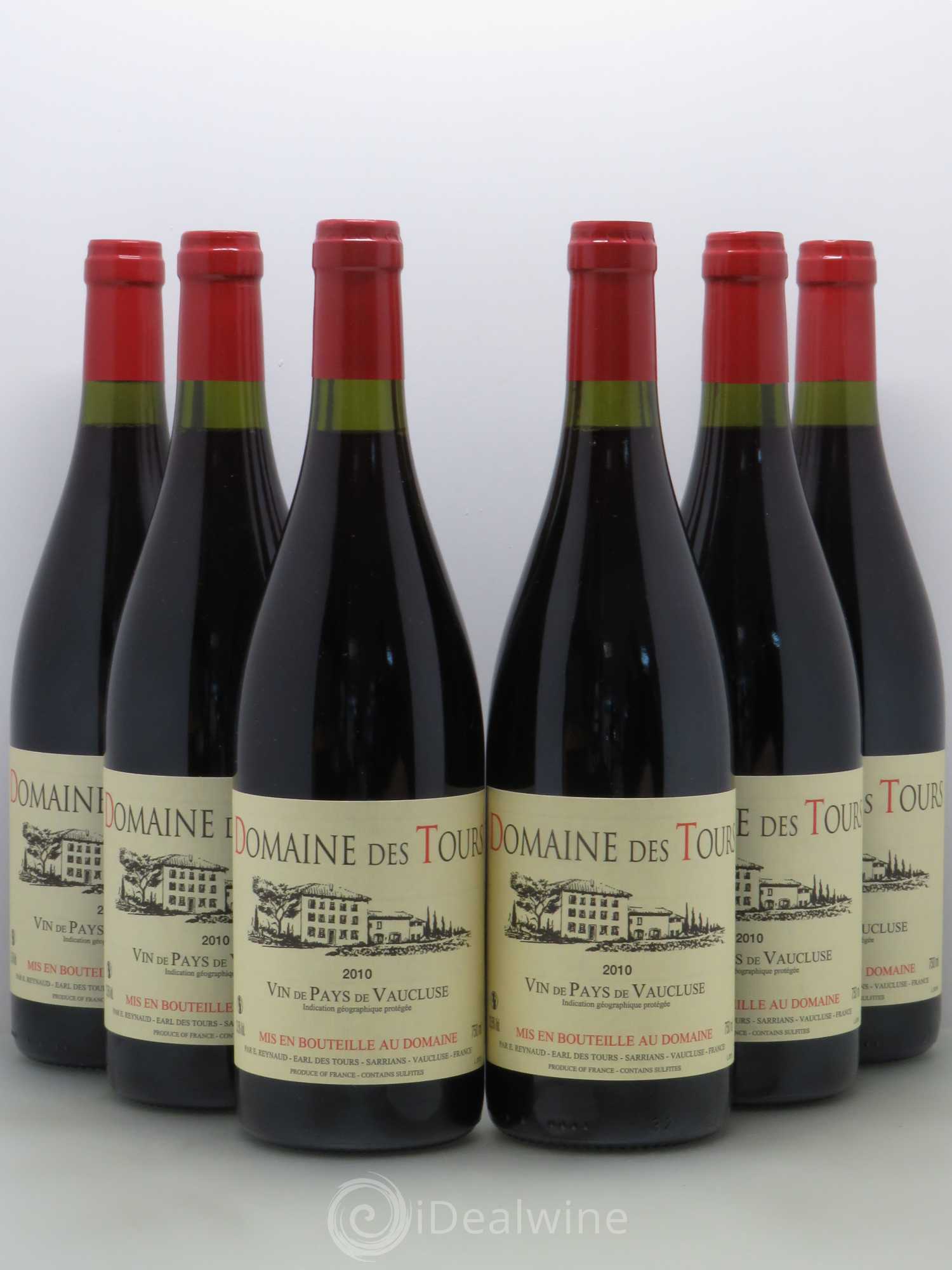 Vaucluse (Vin de Pays de Vaucluse) Domaine des Tours Emmanuel Reynaud 2010 - Lot de 6 bouteilles - 0