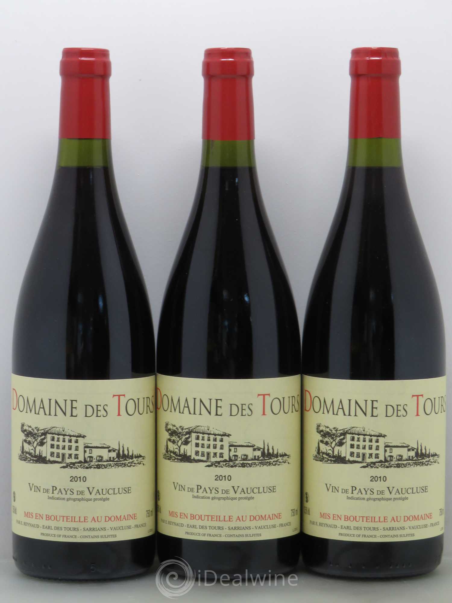 Vaucluse (Vin de Pays de Vaucluse) Domaine des Tours Emmanuel Reynaud 2010 - Lot de 6 bouteilles - 1