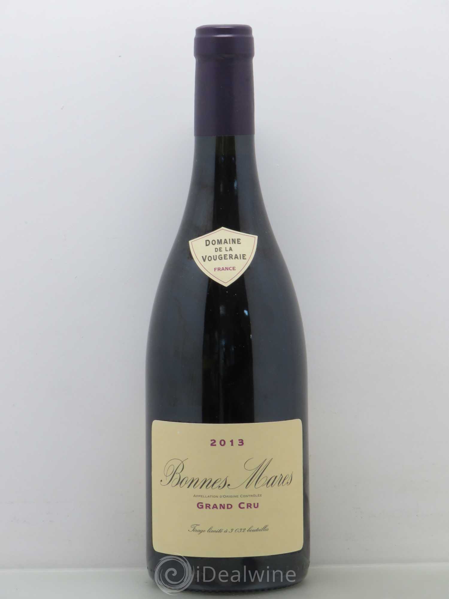 Bonnes-Mares Grand Cru La Vougeraie 2013 - Lot de 1 bouteille - 0