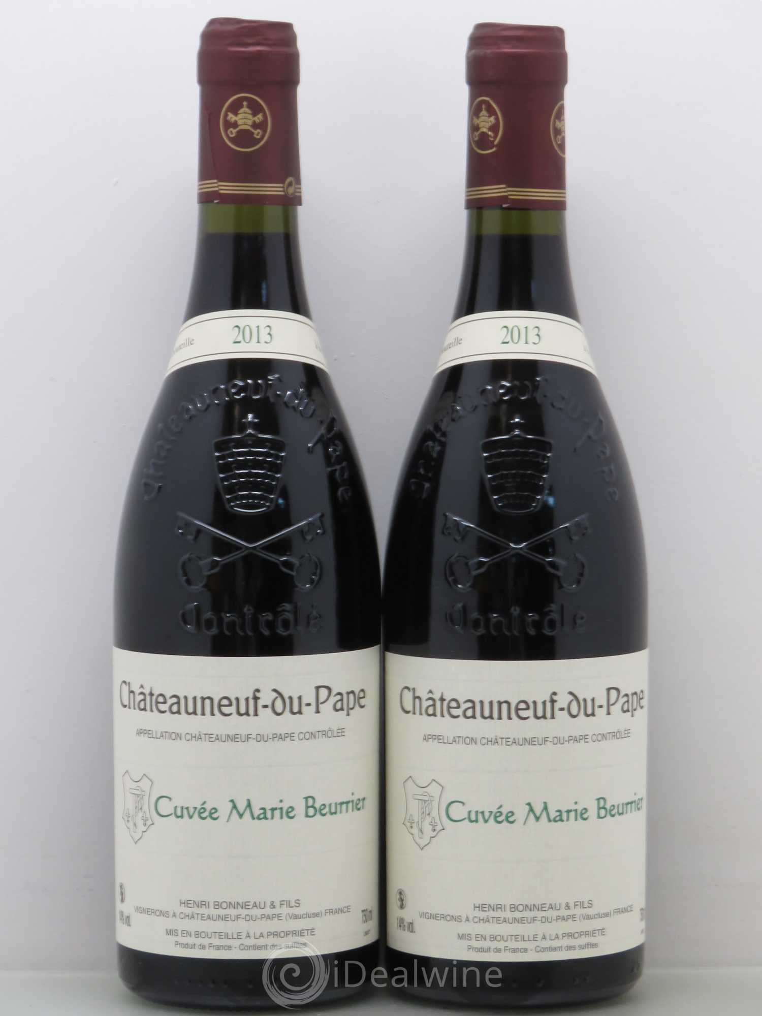Châteauneuf-du-Pape Marie Beurrier Henri Bonneau & Fils 2013 - Lot de 2 bouteilles - 0