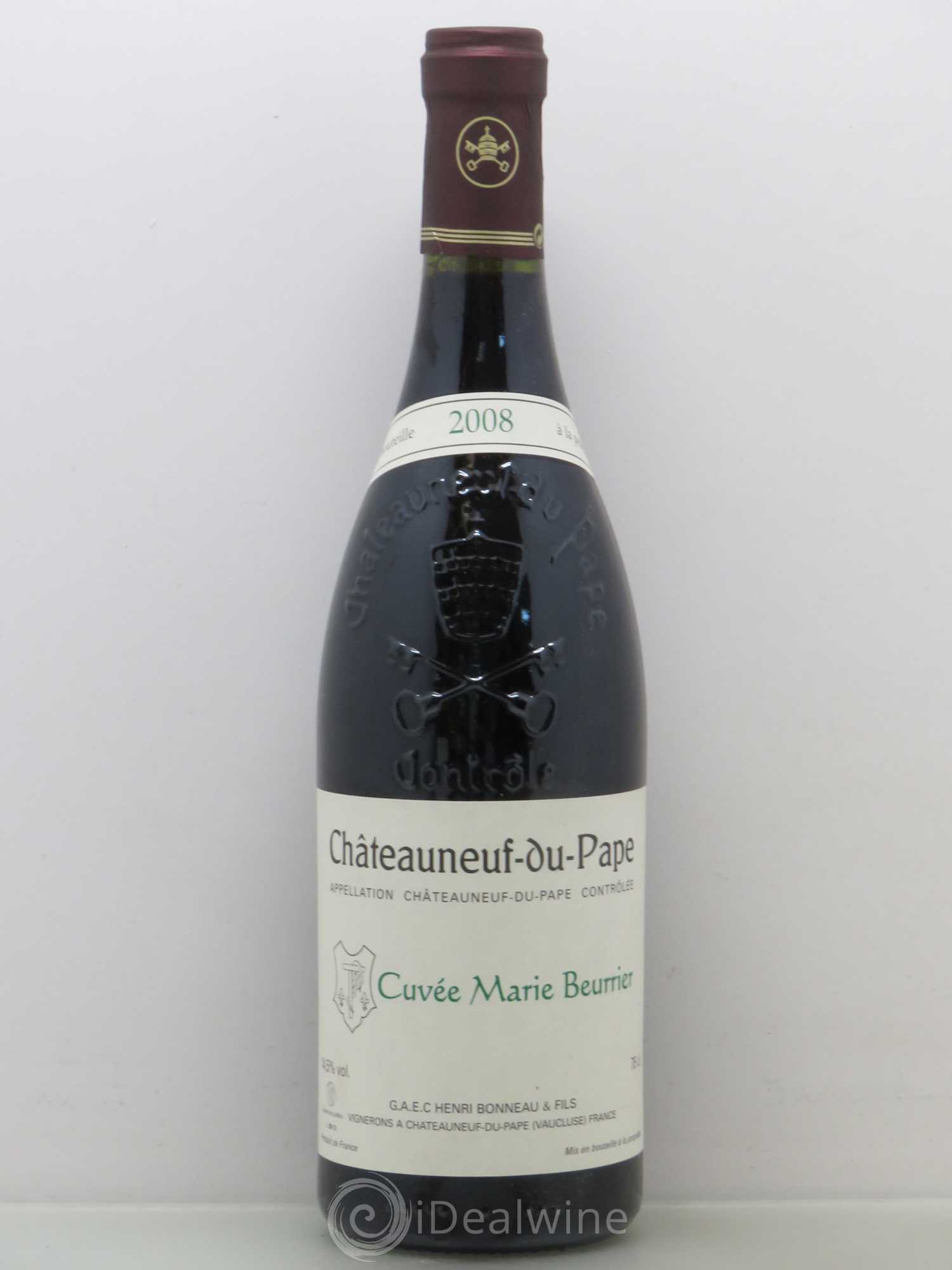 Châteauneuf-du-Pape Marie Beurrier Henri Bonneau & Fils 2008 - Lot de 1 bouteille - 0