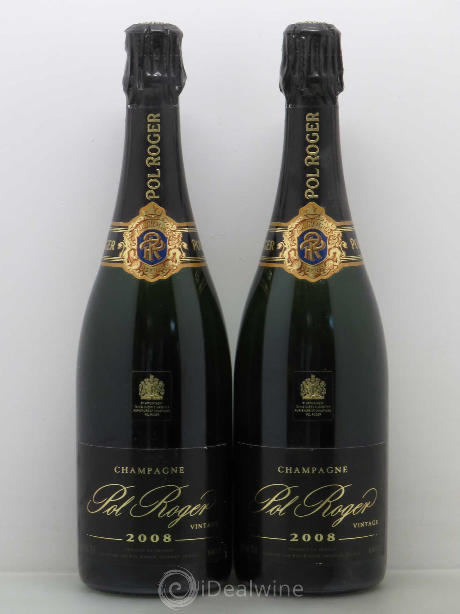 Brut Vintage Pol Roger 2008 - Lot de 2 bouteilles - 0
