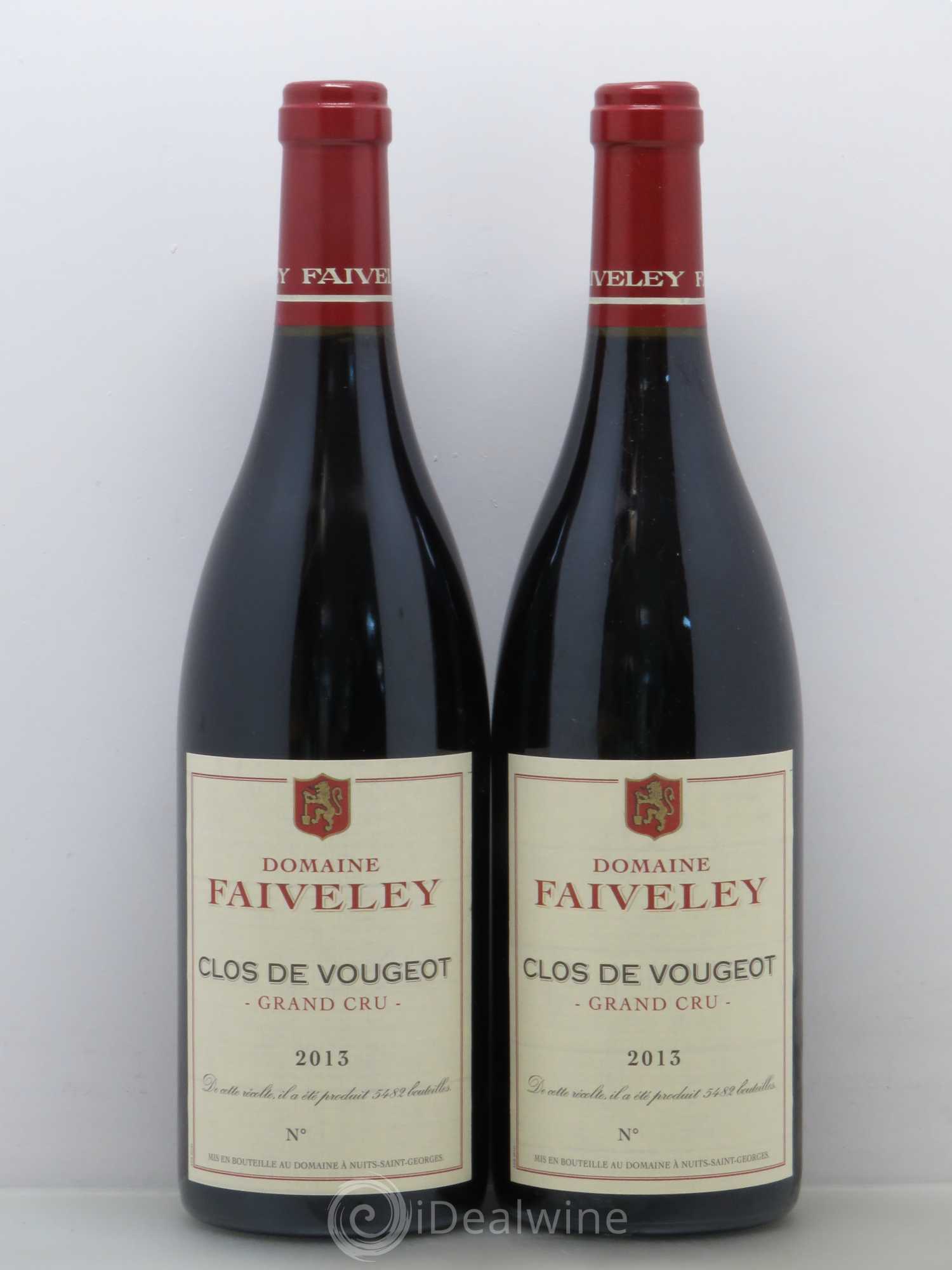 Clos de Vougeot Grand Cru Faiveley 2013 - Lot de 2 bouteilles - 0
