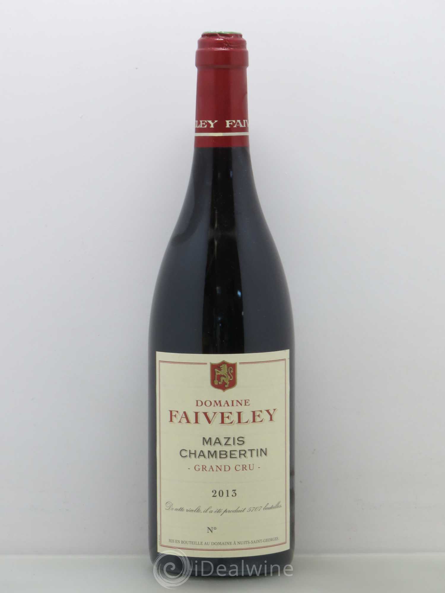 Mazis-Chambertin Grand Cru Faiveley 2013 - Lot de 1 bouteille - 0
