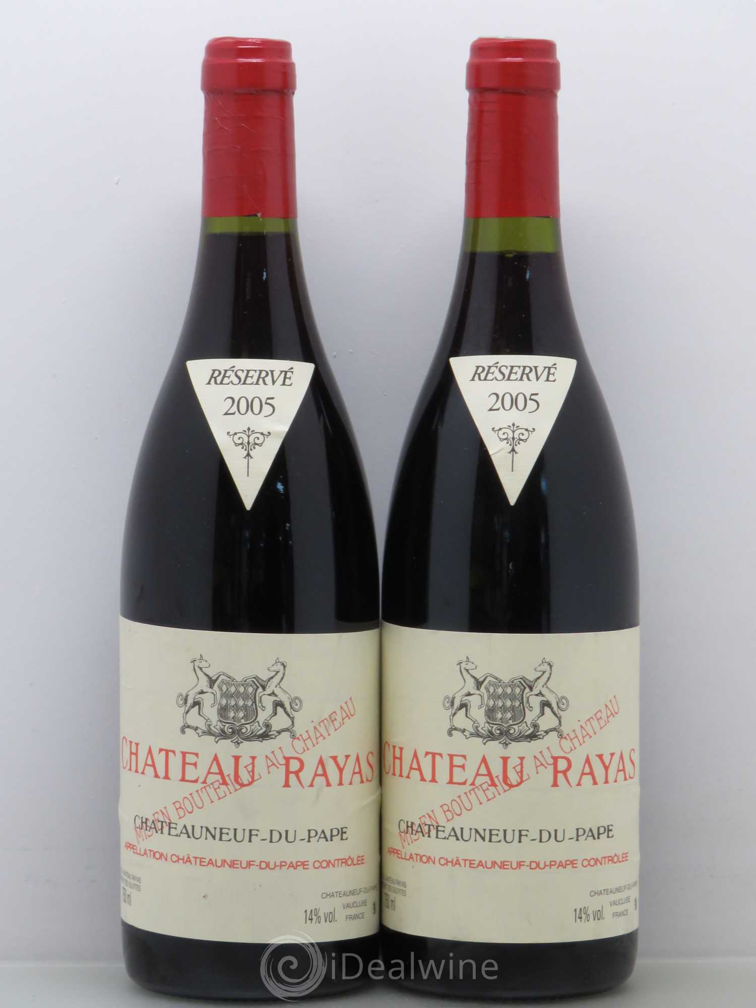Châteauneuf-du-Pape Château Rayas Emmanuel Reynaud 2005 - Lot de 2 bouteilles - 0