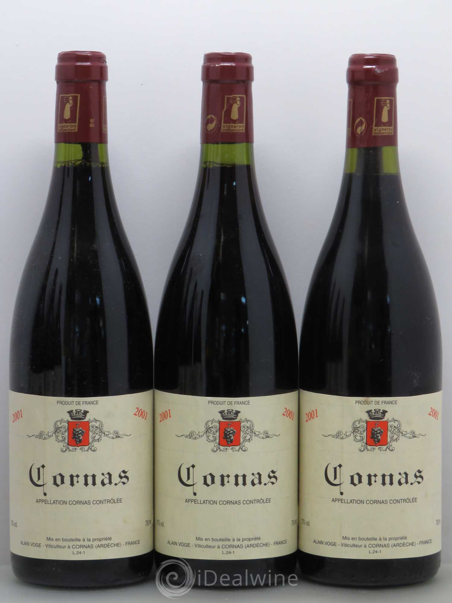 Cornas Alain Voge 2001 - Lot de 6 bouteilles - 2