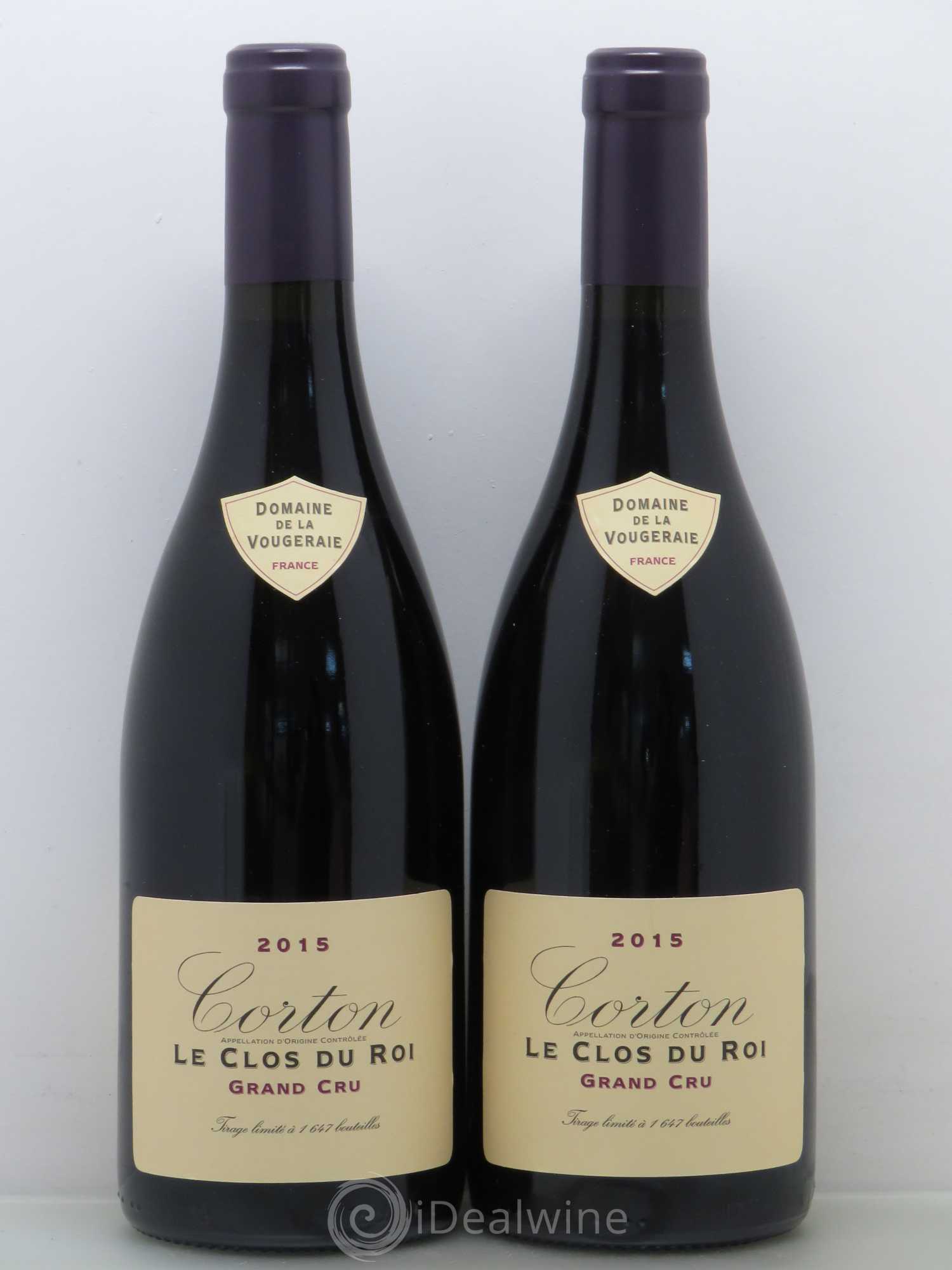 Corton Grand Cru Le Clos du Roi La Vougeraie 2015 - Lot de 2 bouteilles - 0