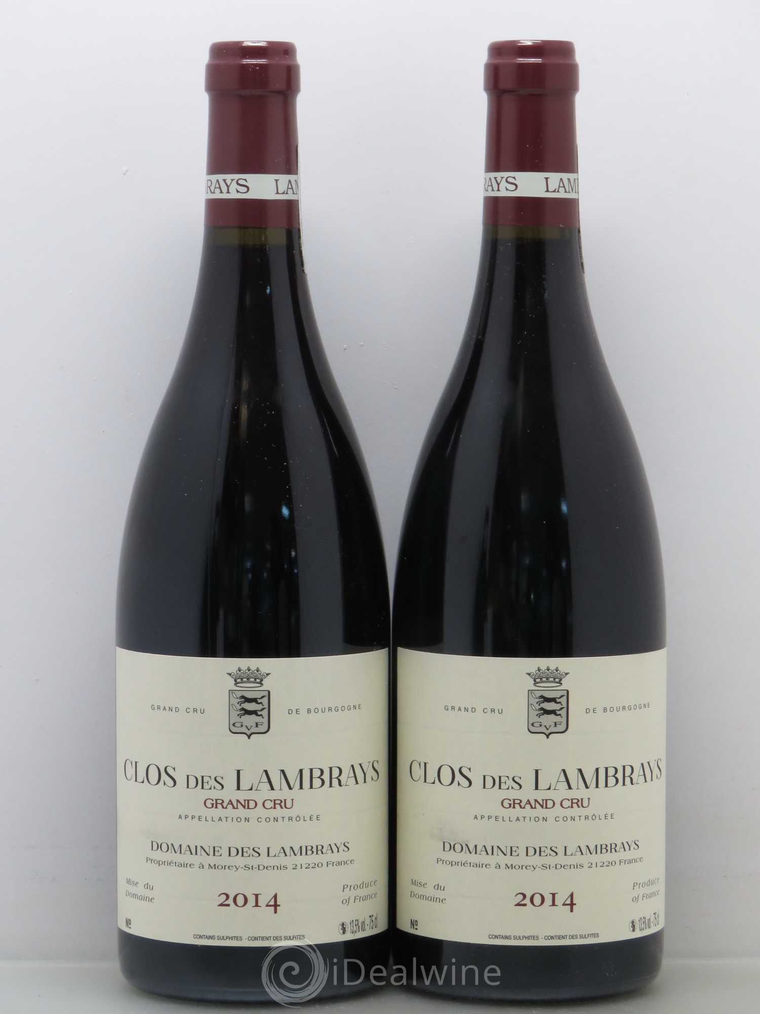 Clos des Lambrays Grand Cru Domaine des Lambrays 2014 - Lot de 2 bouteilles - 0