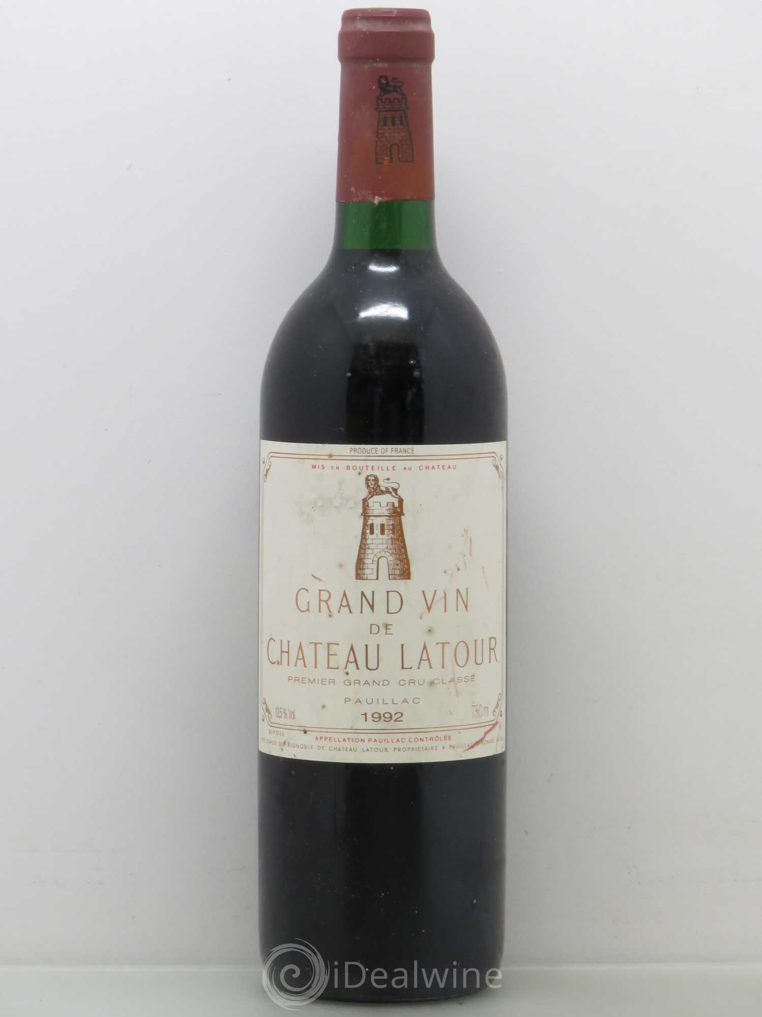 Château Latour 1er Grand Cru Classé 1992 - Lot de 1 bouteille - 0