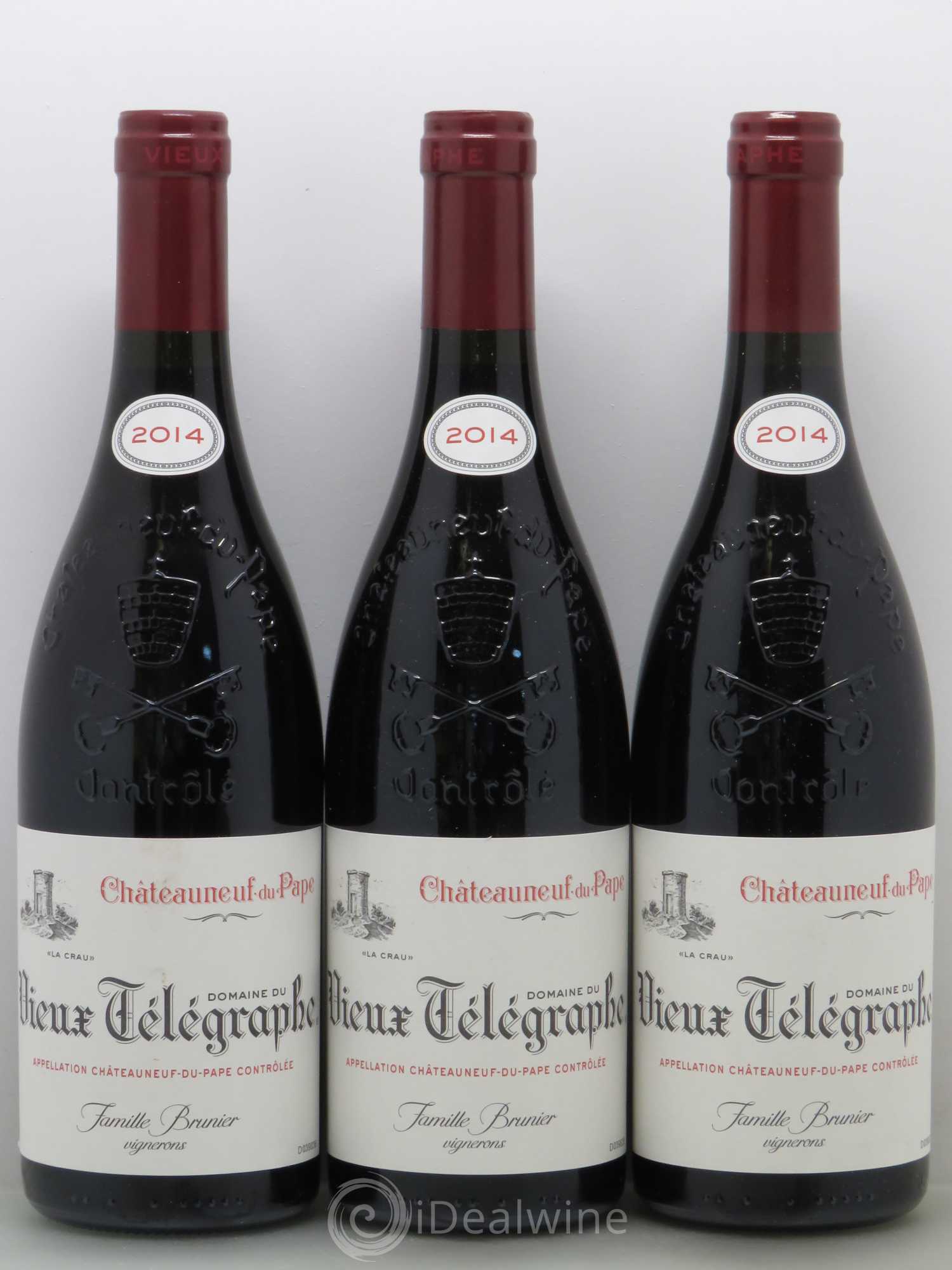 Châteauneuf-du-Pape Vieux Télégraphe (Domaine du) Vignobles Brunier 2014 - Lot de 6 bouteilles - 2