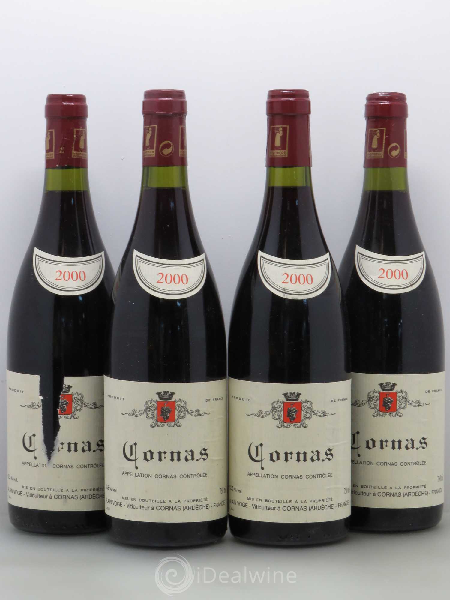 Cornas Alain Voge 2000 - Lot de 4 bouteilles - 0