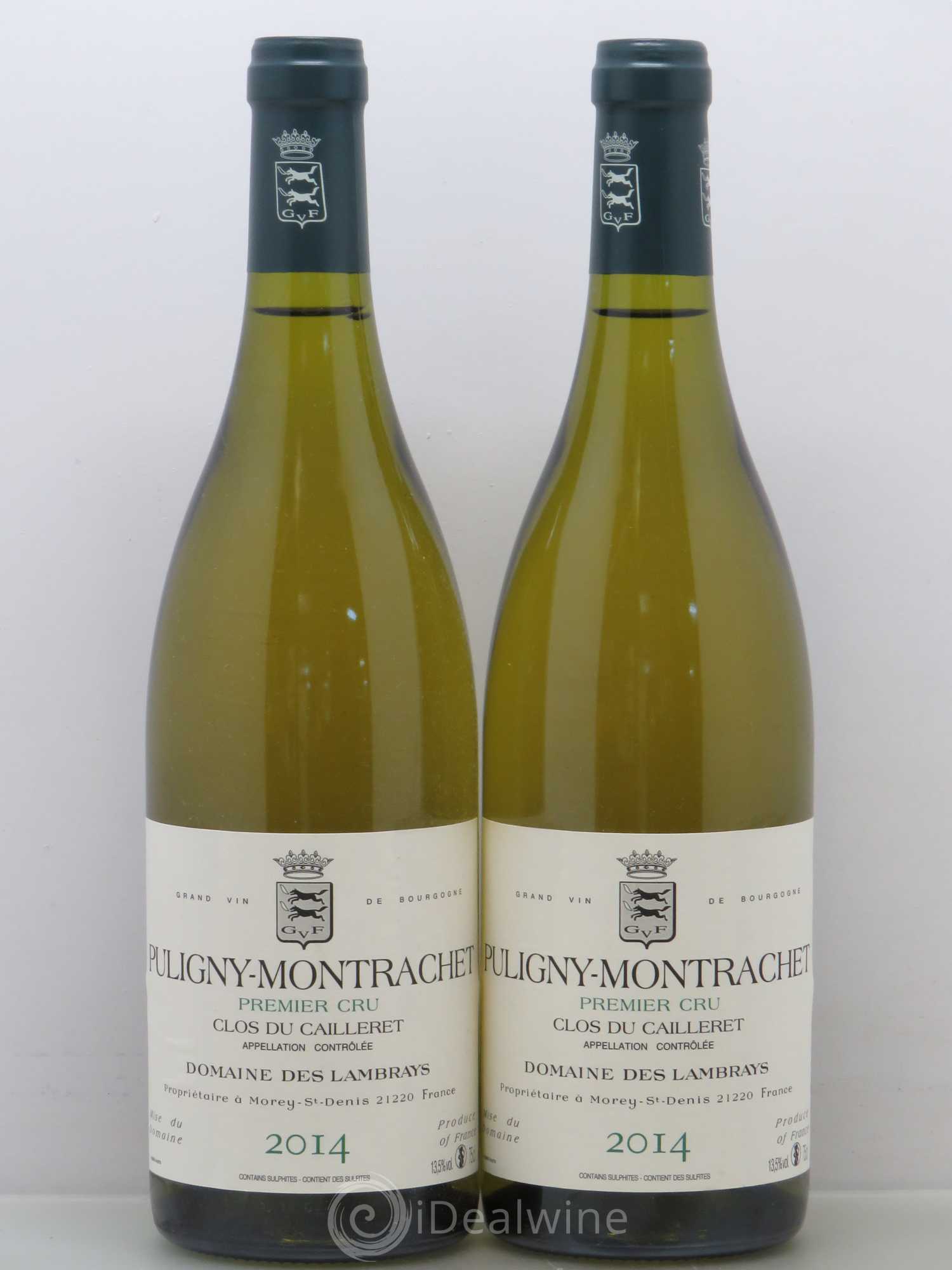 Puligny-Montrachet 1er Cru Clos du Cailleret Domaine des Lambrays 2014 - Lot de 2 bouteilles - 0