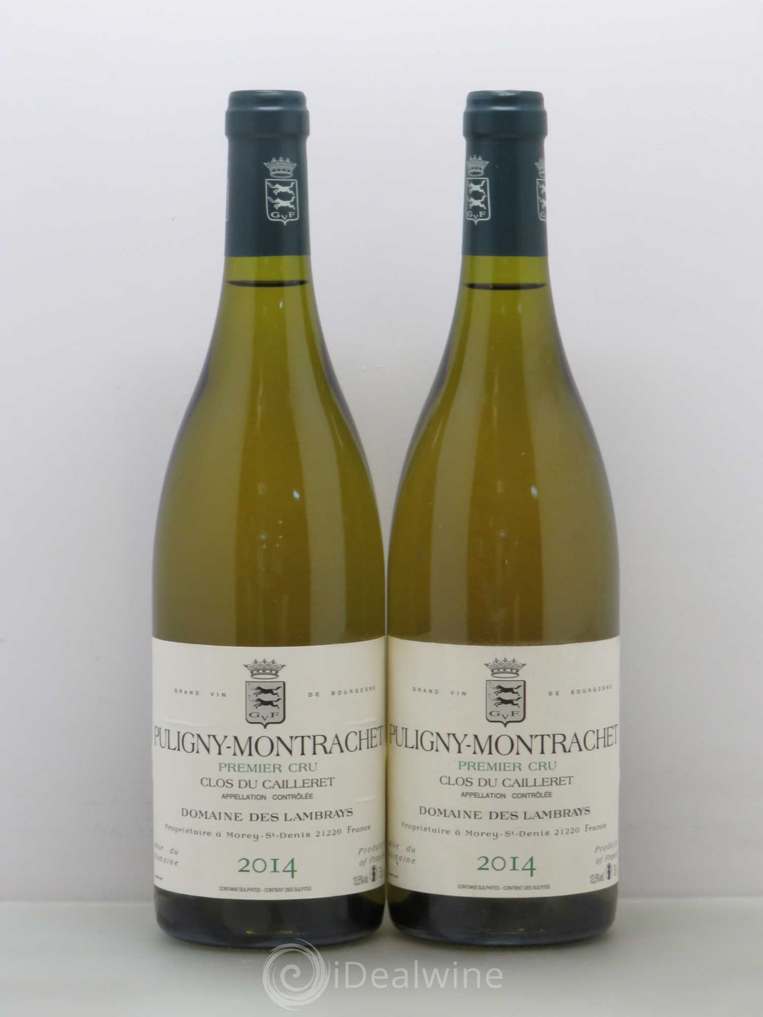 Puligny-Montrachet 1er Cru Clos du Cailleret Domaine des Lambrays 2014 - Lot de 2 bouteilles - 0