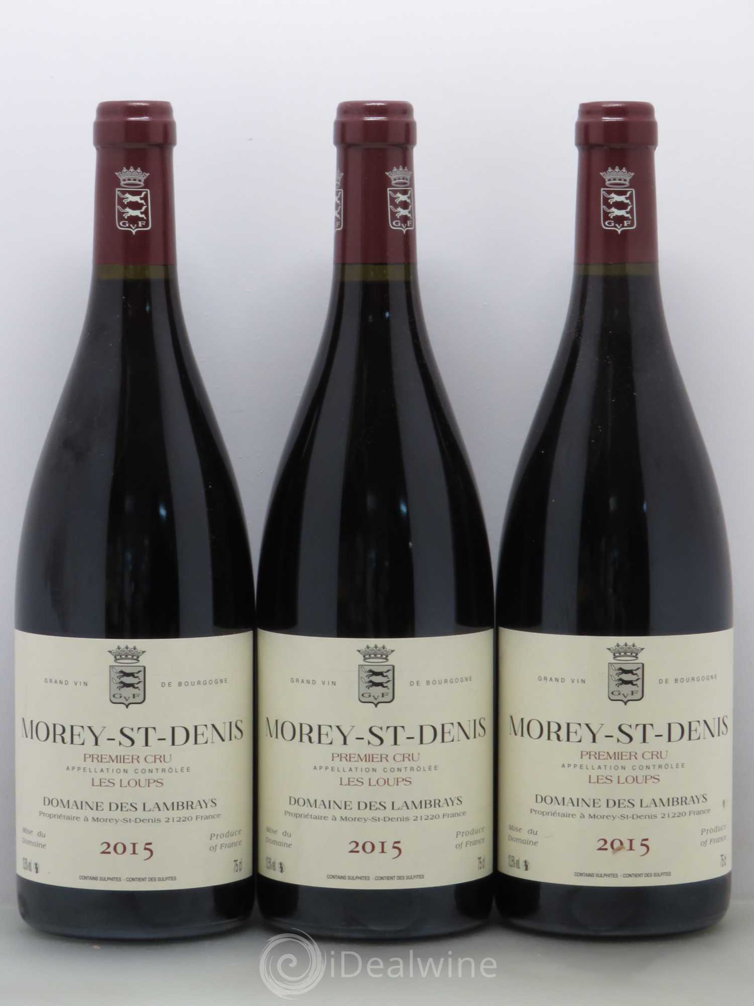 Morey-Saint-Denis Domaine des Lambrays Les loups 2015 - Lot de 3 bouteilles - 0