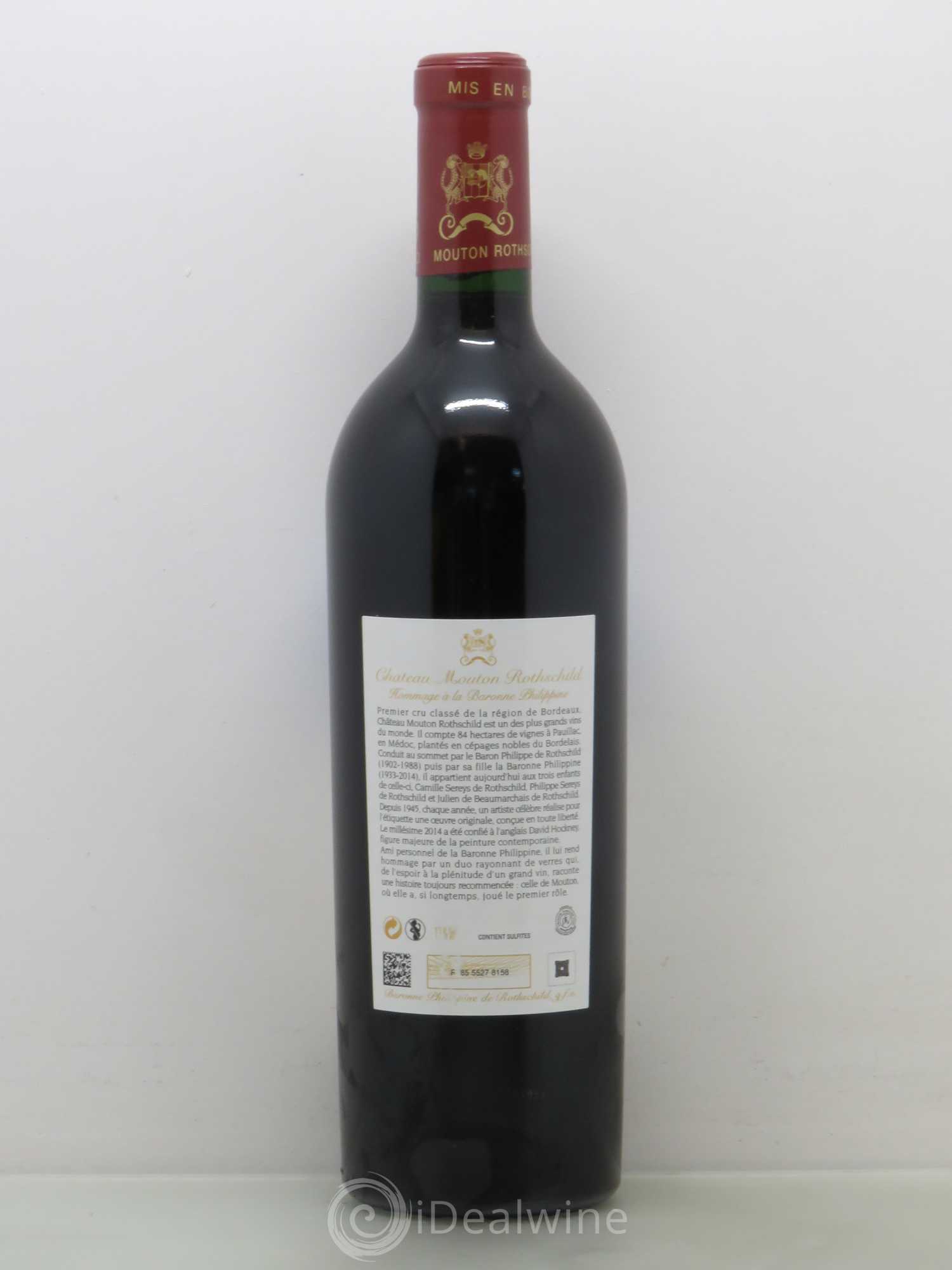 Château Mouton Rothschild 1er Grand Cru Classé 2014 - Lot de 1 bouteille - 1