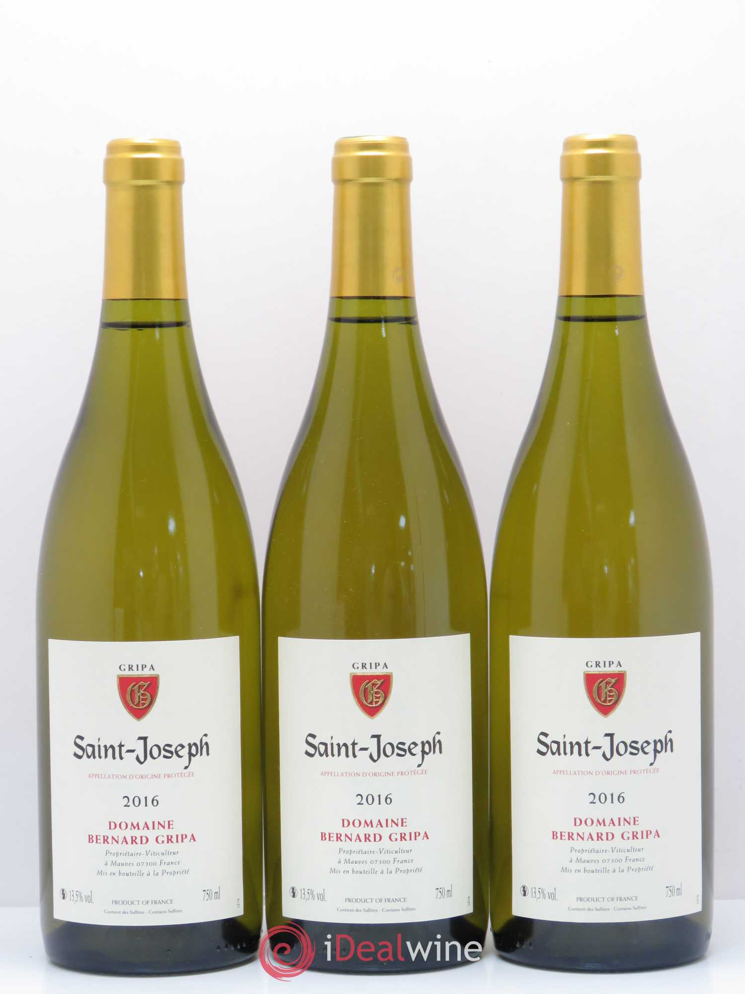 Saint-Joseph Bernard Gripa (Domaine) 2016 - Lot de 3 bouteilles - 0