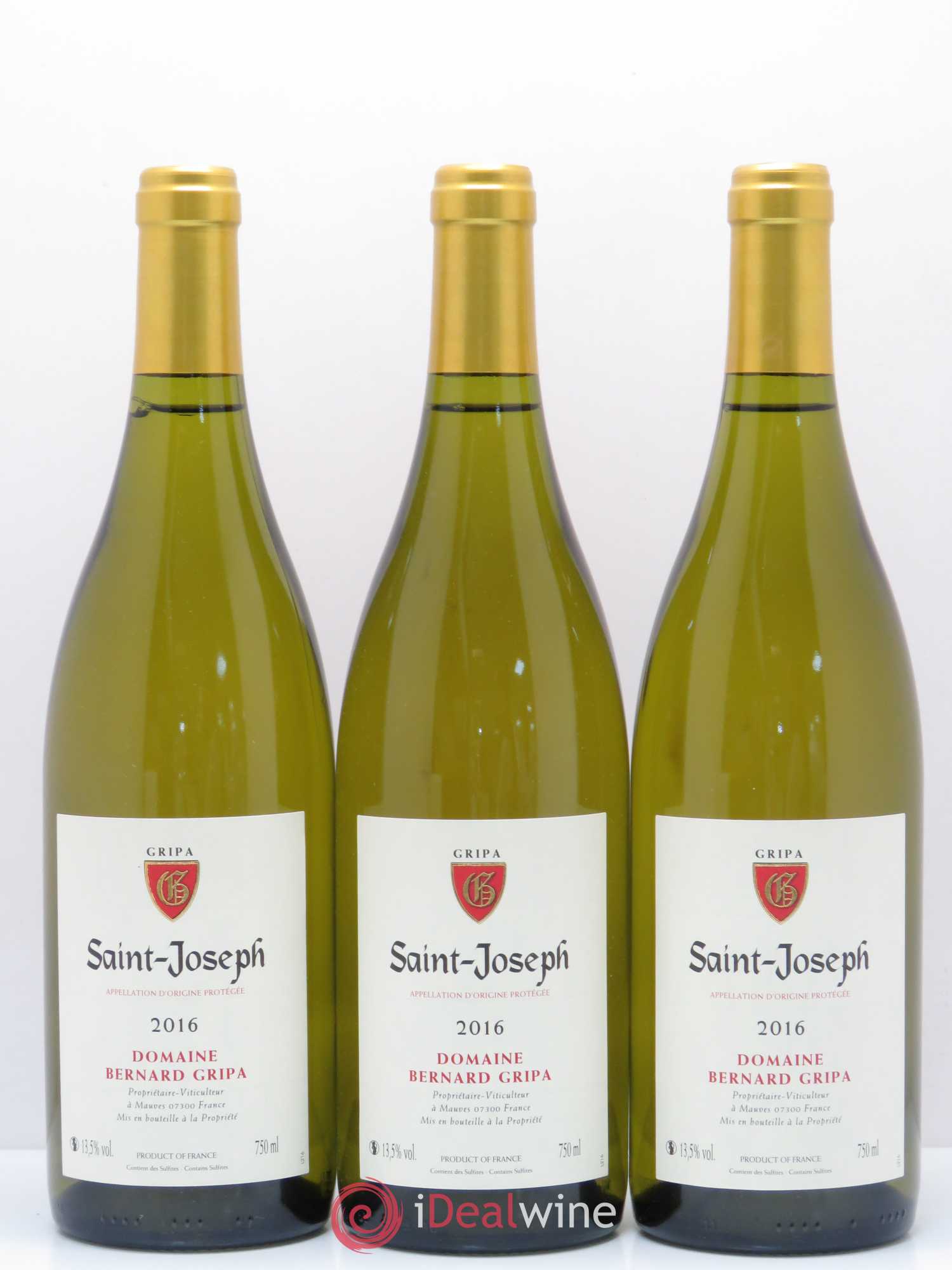 Saint-Joseph Bernard Gripa (Domaine) 2016 - Lot de 3 bouteilles - 0