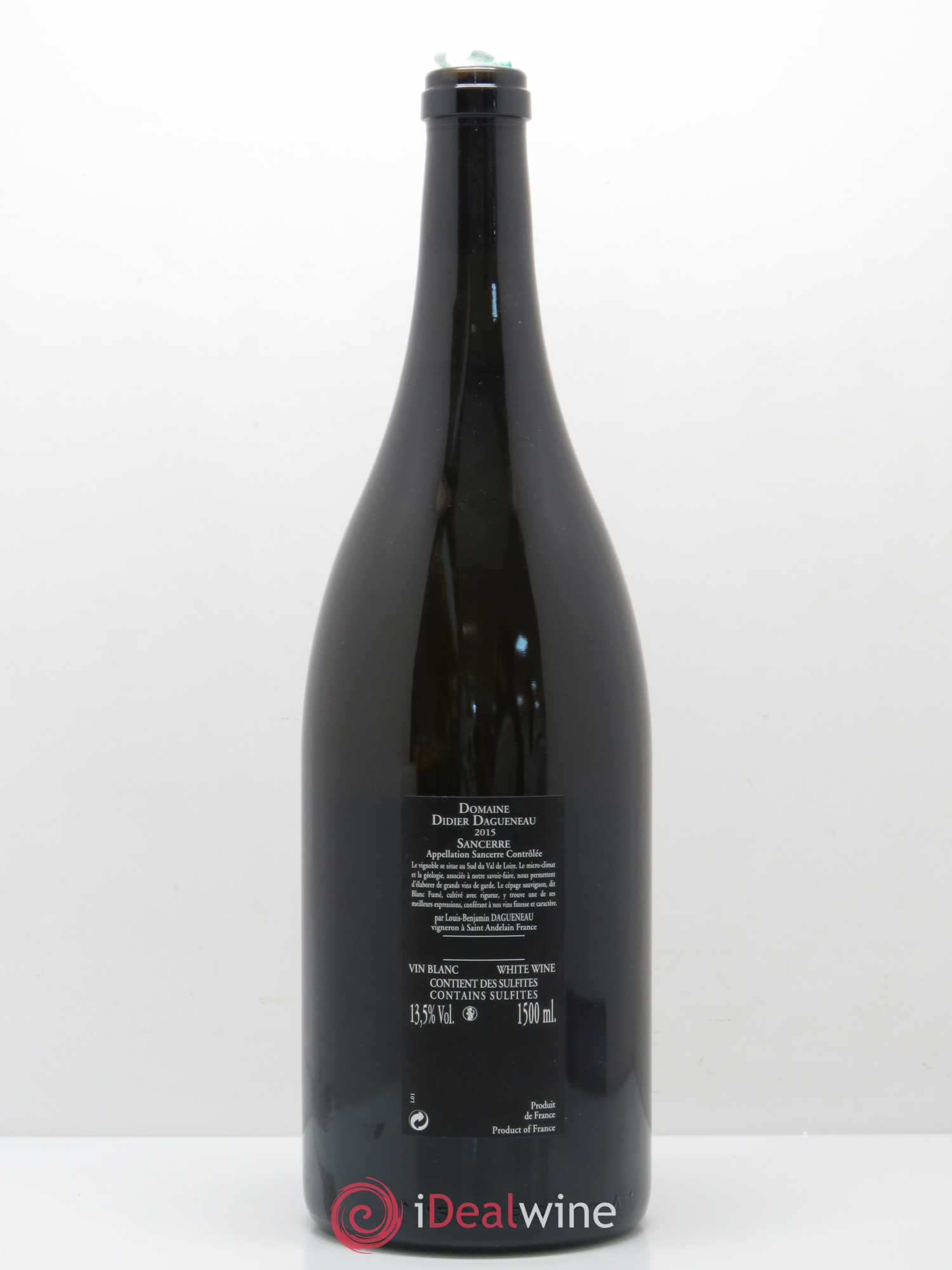 Sancerre Le Mont Damné Chavignol Dagueneau (Domaine Didier - Louis-Benjamin) 2015 - Lot de 1 magnum - 1