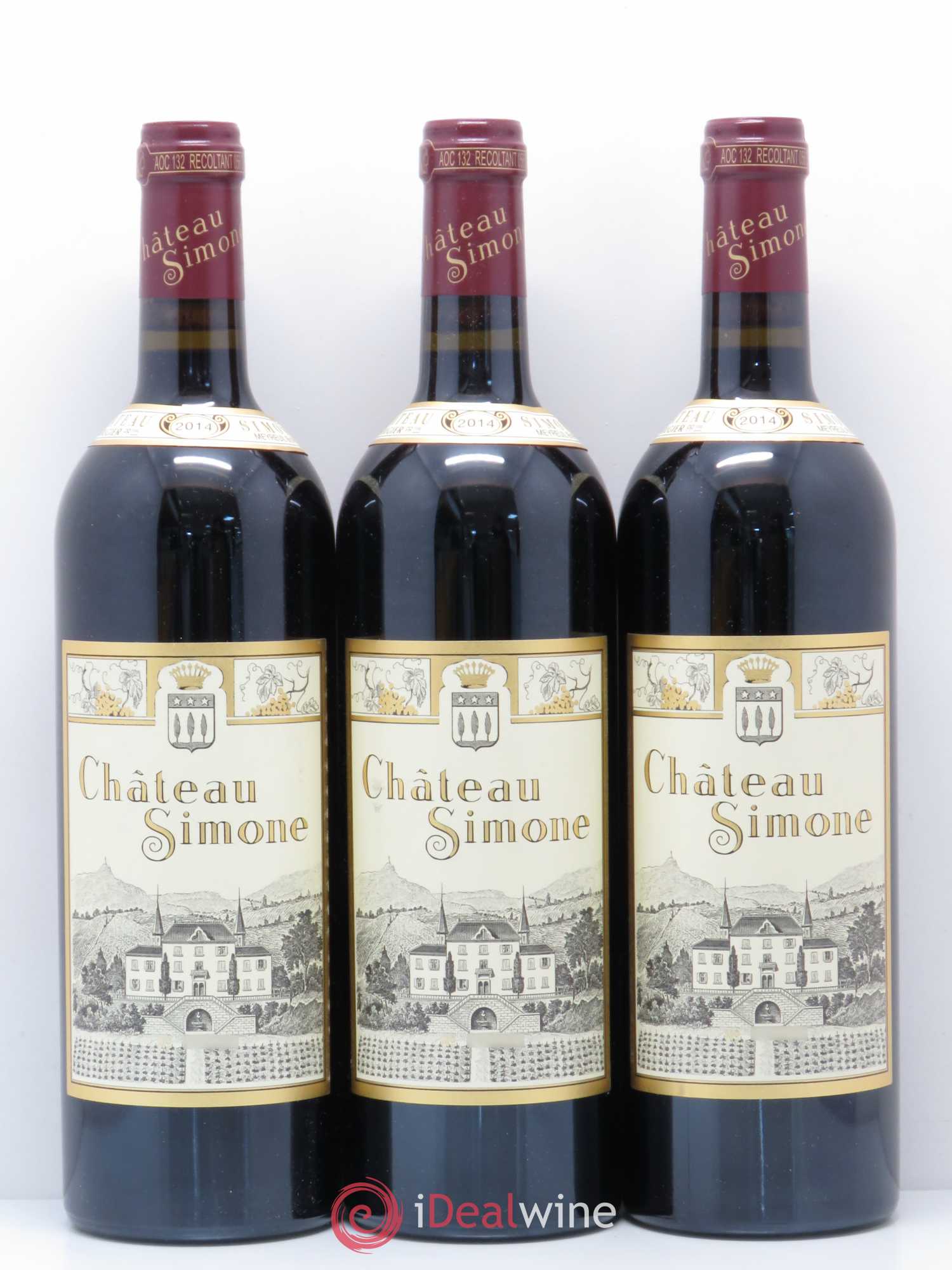Palette Château Simone Famille Rougier 2014 - Lot de 3 bouteilles - 0