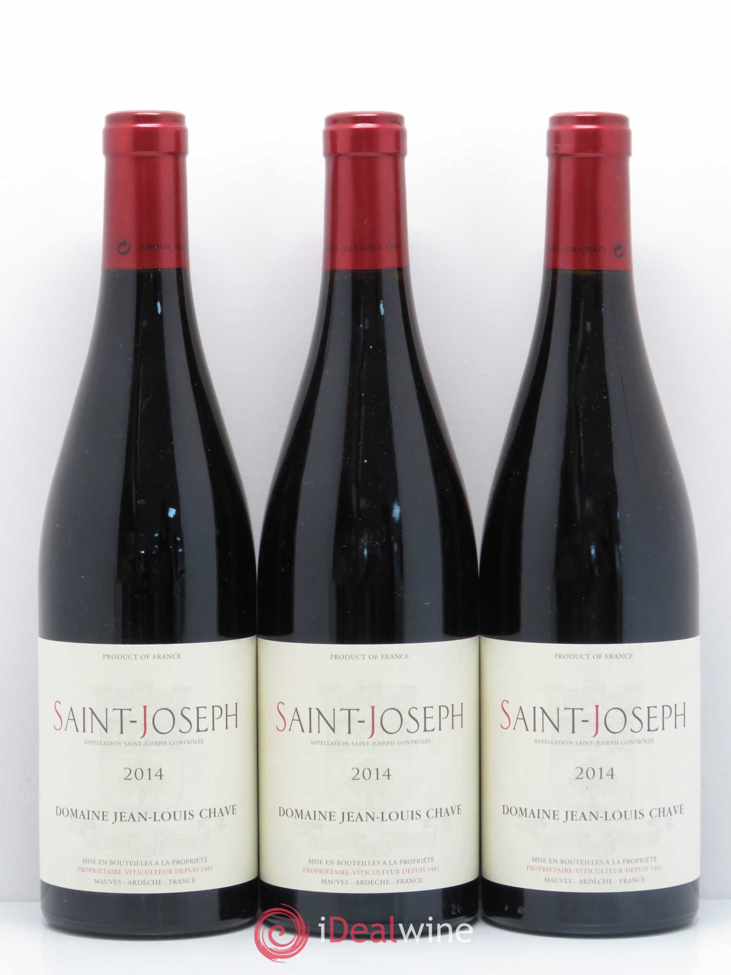 Saint-Joseph Jean-Louis Chave 2014 - Lot de 3 bouteilles - 0