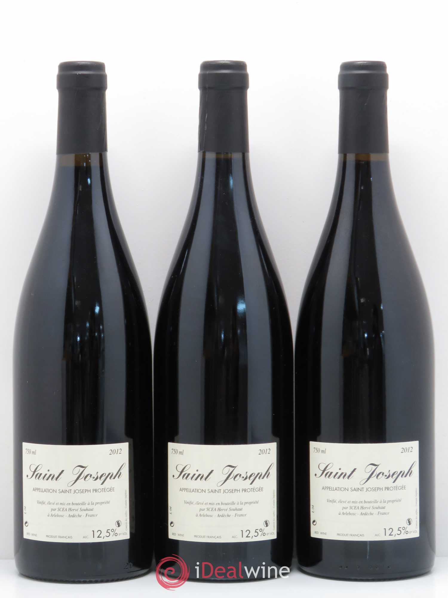 Saint-Joseph Domaine H. Souhaut 2012 - Posten von 3 Flaschen - 1