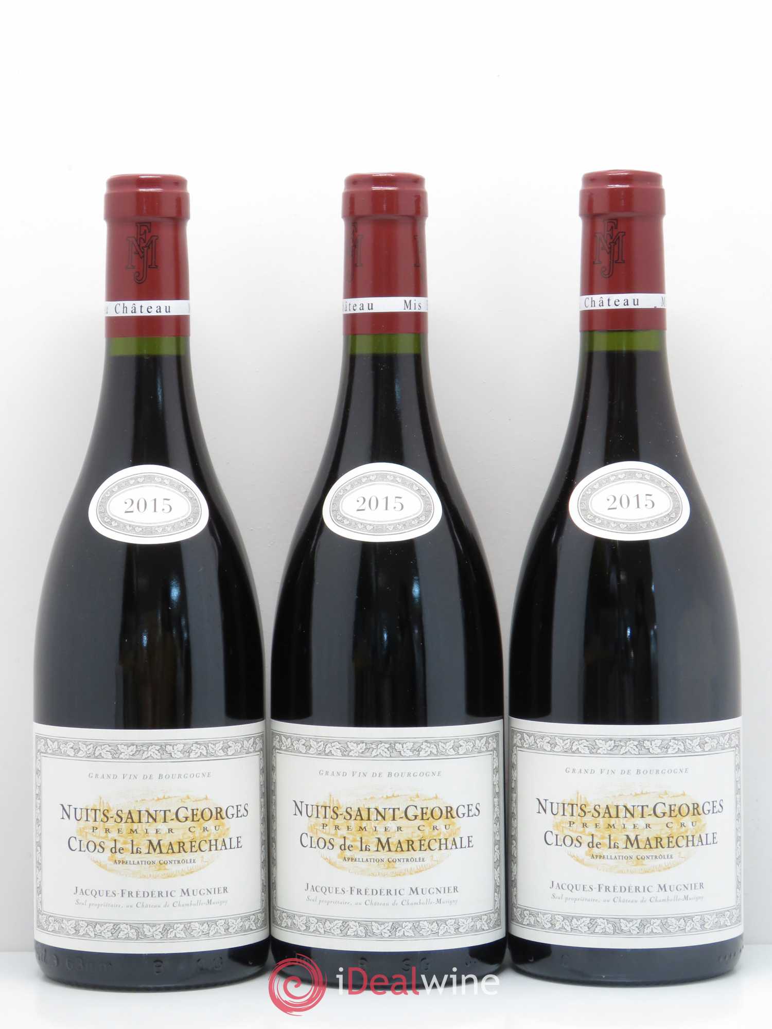 Nuits-Saint-Georges 1er Cru Clos de La Maréchale Jacques-Frédéric Mugnier 2015 - Lot de 3 bouteilles - 0