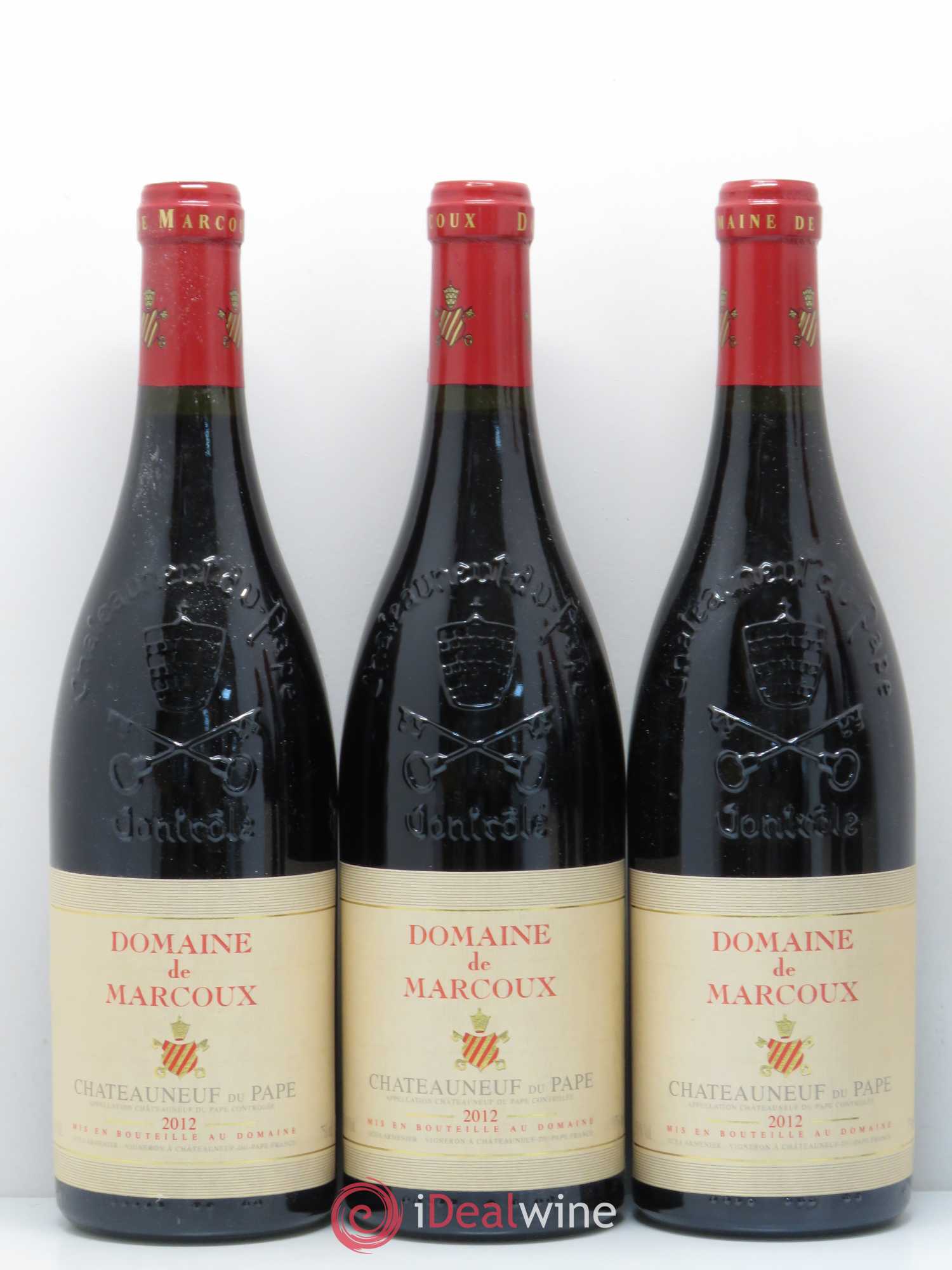 Châteauneuf-du-Pape Marcoux (Domaine de) 2012 - Lot de 5 bouteilles - 1
