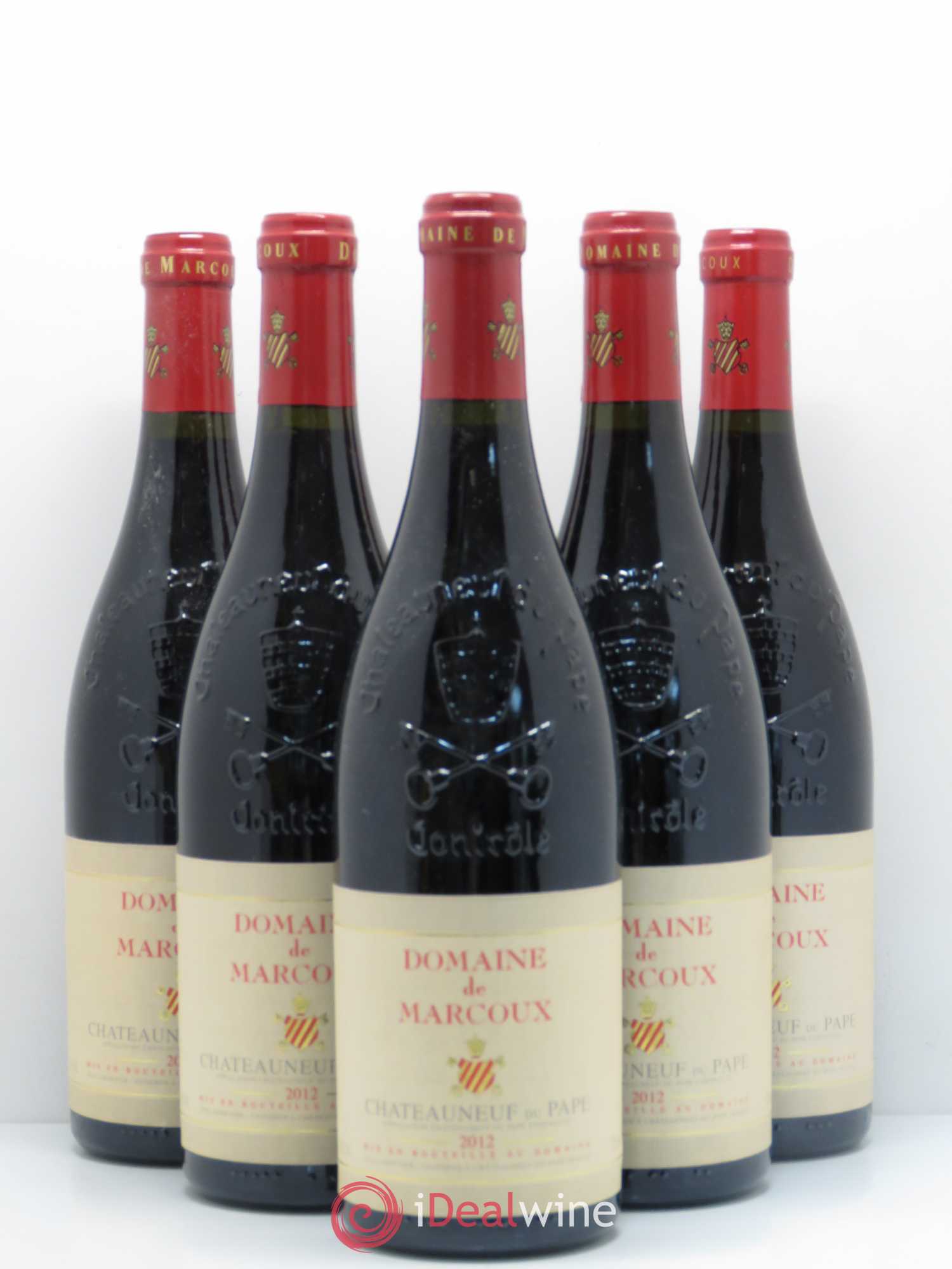 Châteauneuf-du-Pape Marcoux (Domaine de) 2012 - Lot de 5 bouteilles - 0