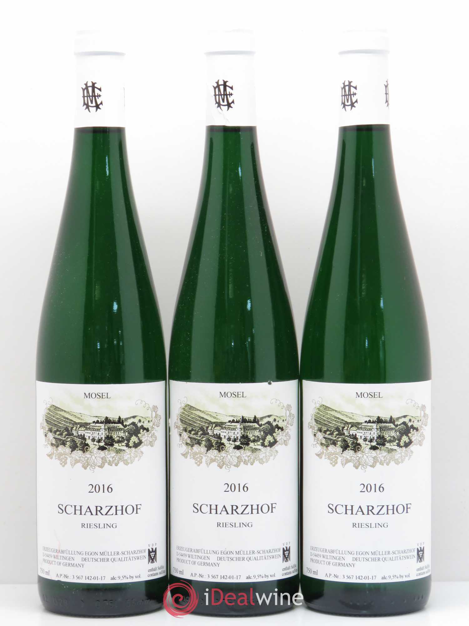 Riesling Scharzhof Egon Muller 2016 - Posten von 3 Flaschen - 0