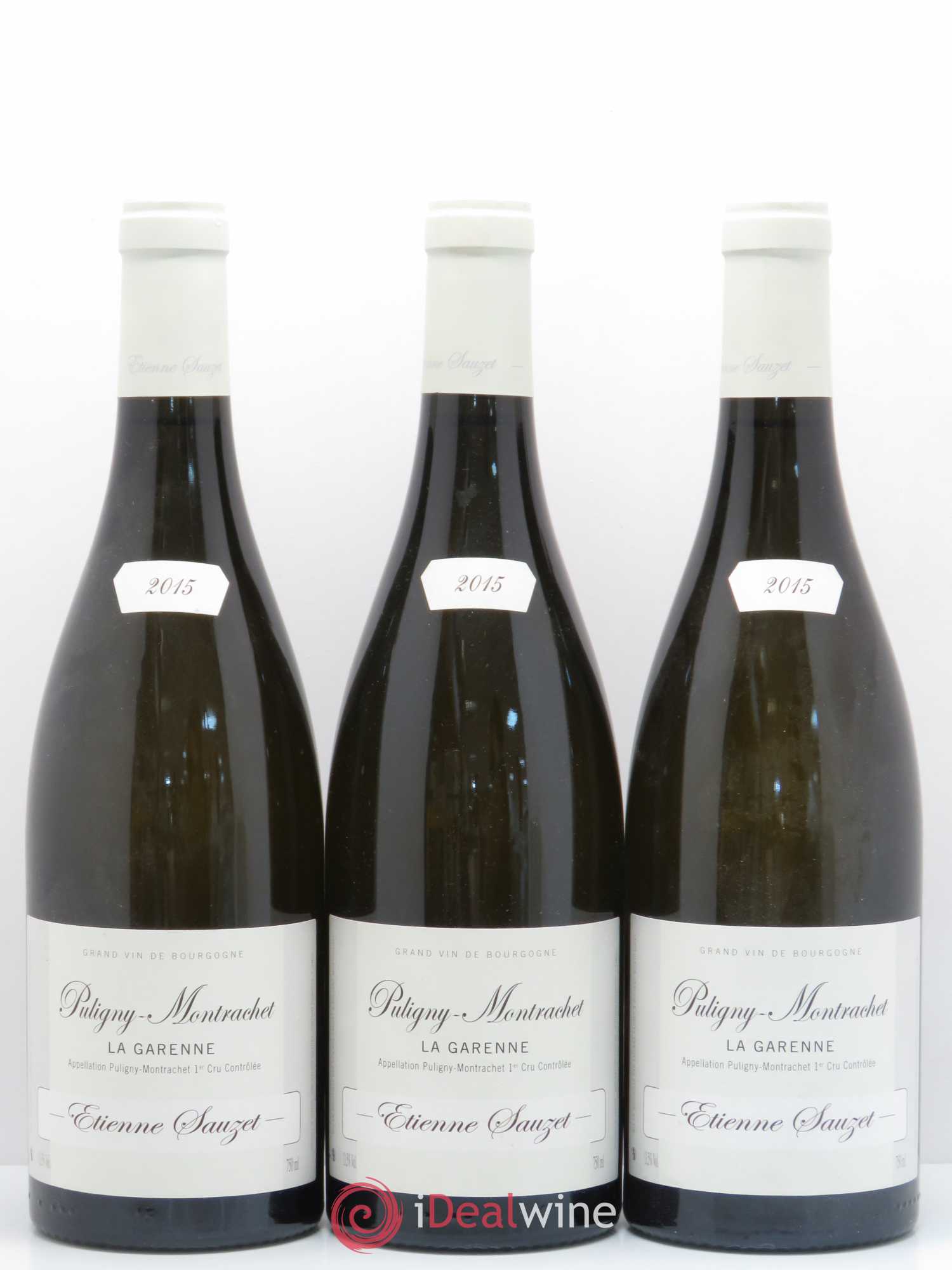 Puligny-Montrachet 1er Cru La Garenne Etienne Sauzet 2015 - Lot de 3 bouteilles - 0