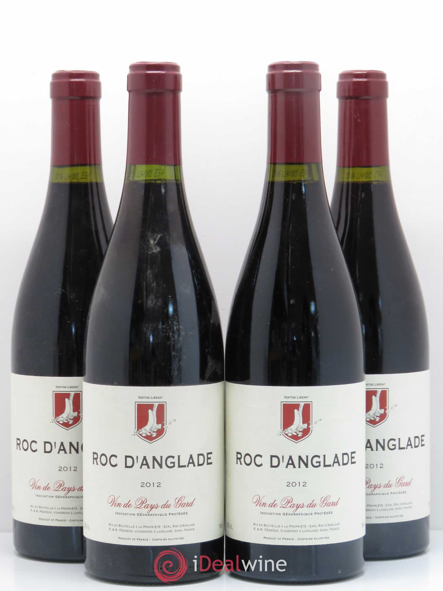 Gard Roc d'Anglade Rémy Pédréno 2012 - Lot of 4 bottles - 0