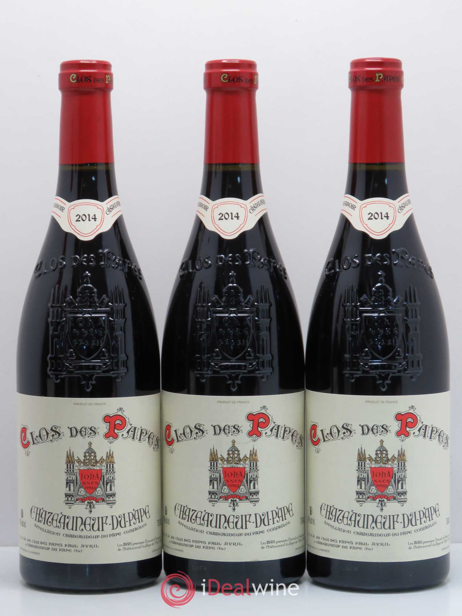 Châteauneuf-du-Pape Clos des Papes - Paul Avril 2014 - Lot de 5 bouteilles - 2