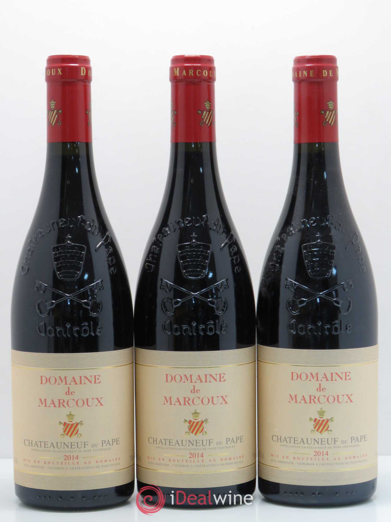 Châteauneuf-du-Pape Marcoux (Domaine de) 2014 - Lot de 3 bouteilles - 0