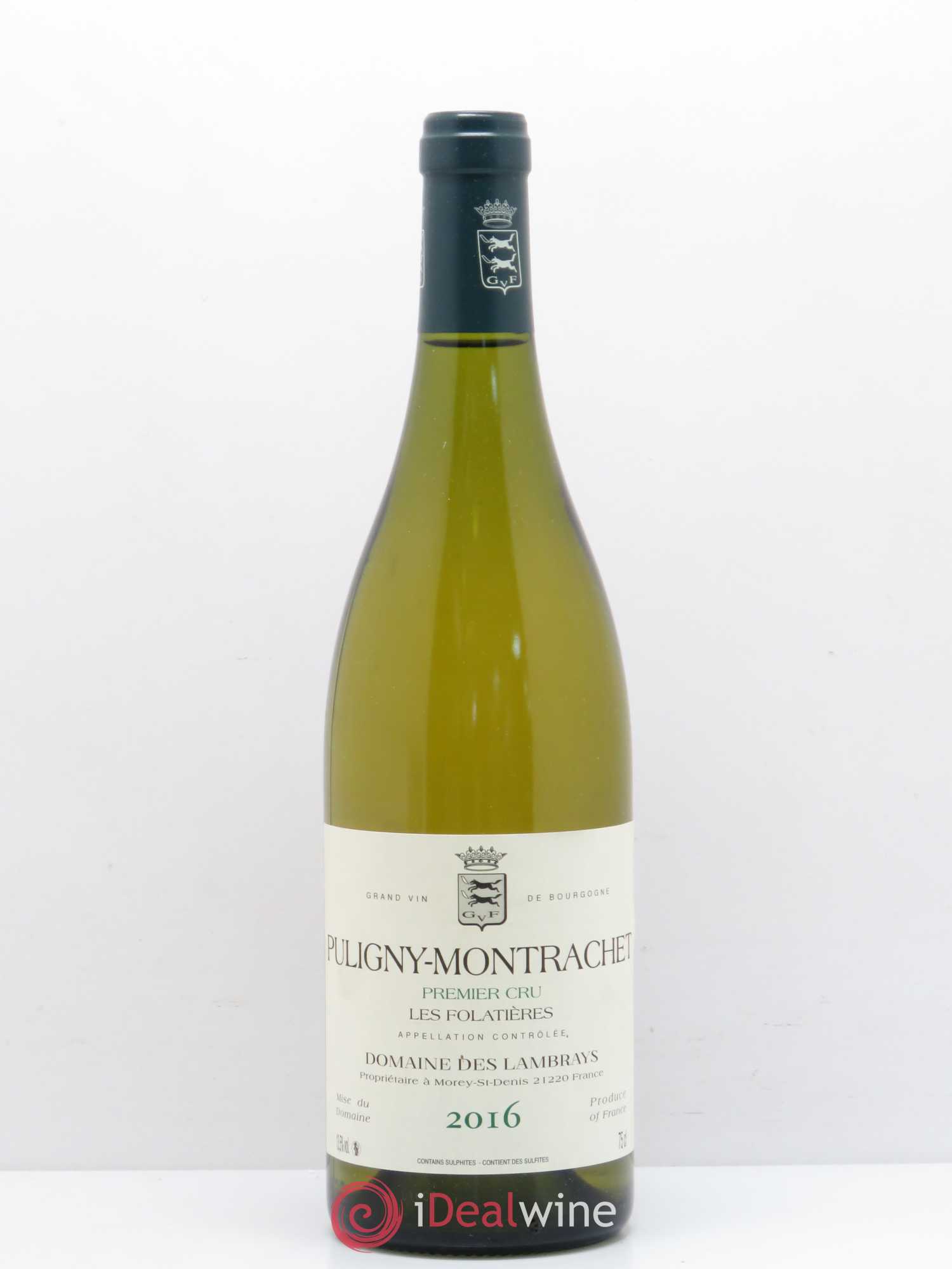 Puligny-Montrachet 1er Cru Les Folatières Domaine des Lambrays 2016 - Lot de 1 bouteille - 0
