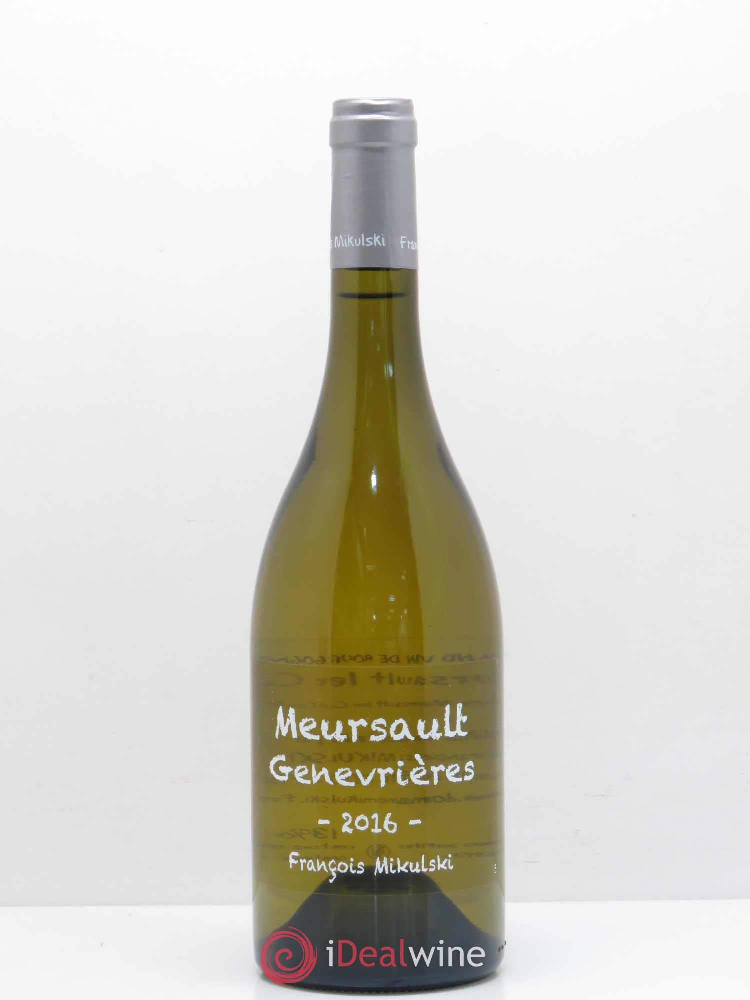 Meursault 1er Cru Les Genevrières François Mikulski 2016 - Lot de 1 bouteille - 0