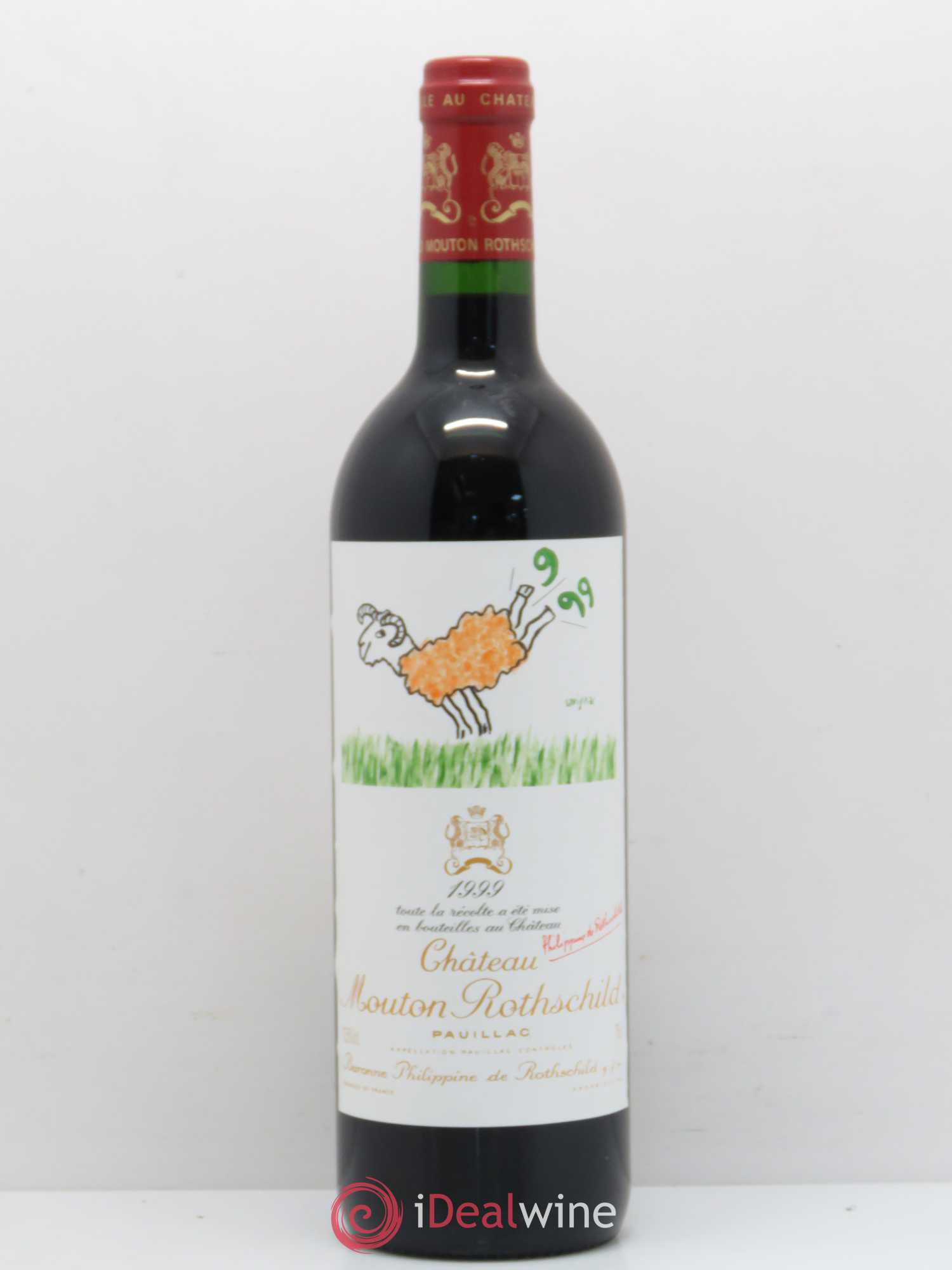 Château Mouton Rothschild 1er Grand Cru Classé 1999 - Lot de 1 bouteille - 0