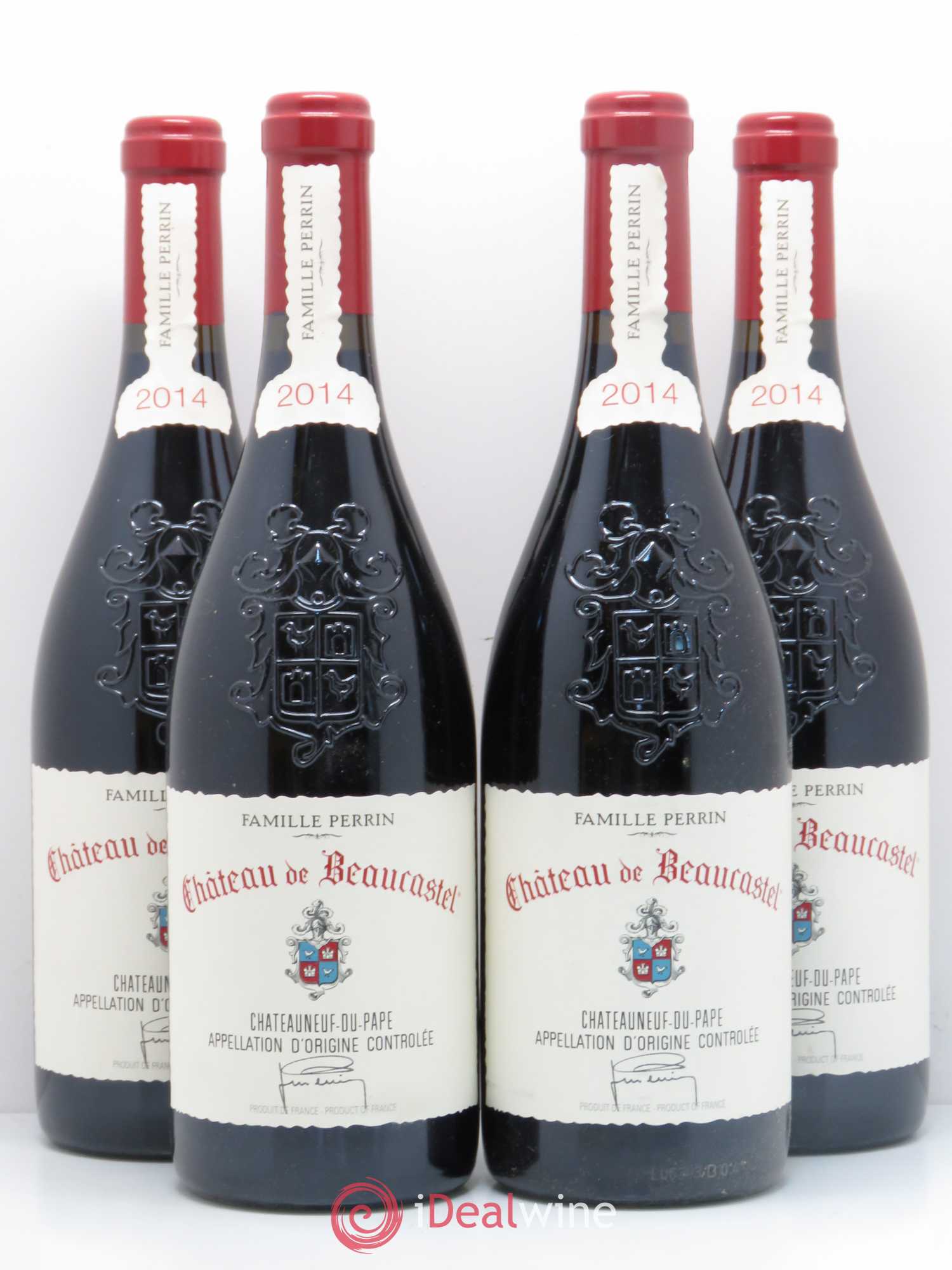 Châteauneuf-du-Pape Château de Beaucastel Famille Perrin 2014 - Lot de 4 bouteilles - 0