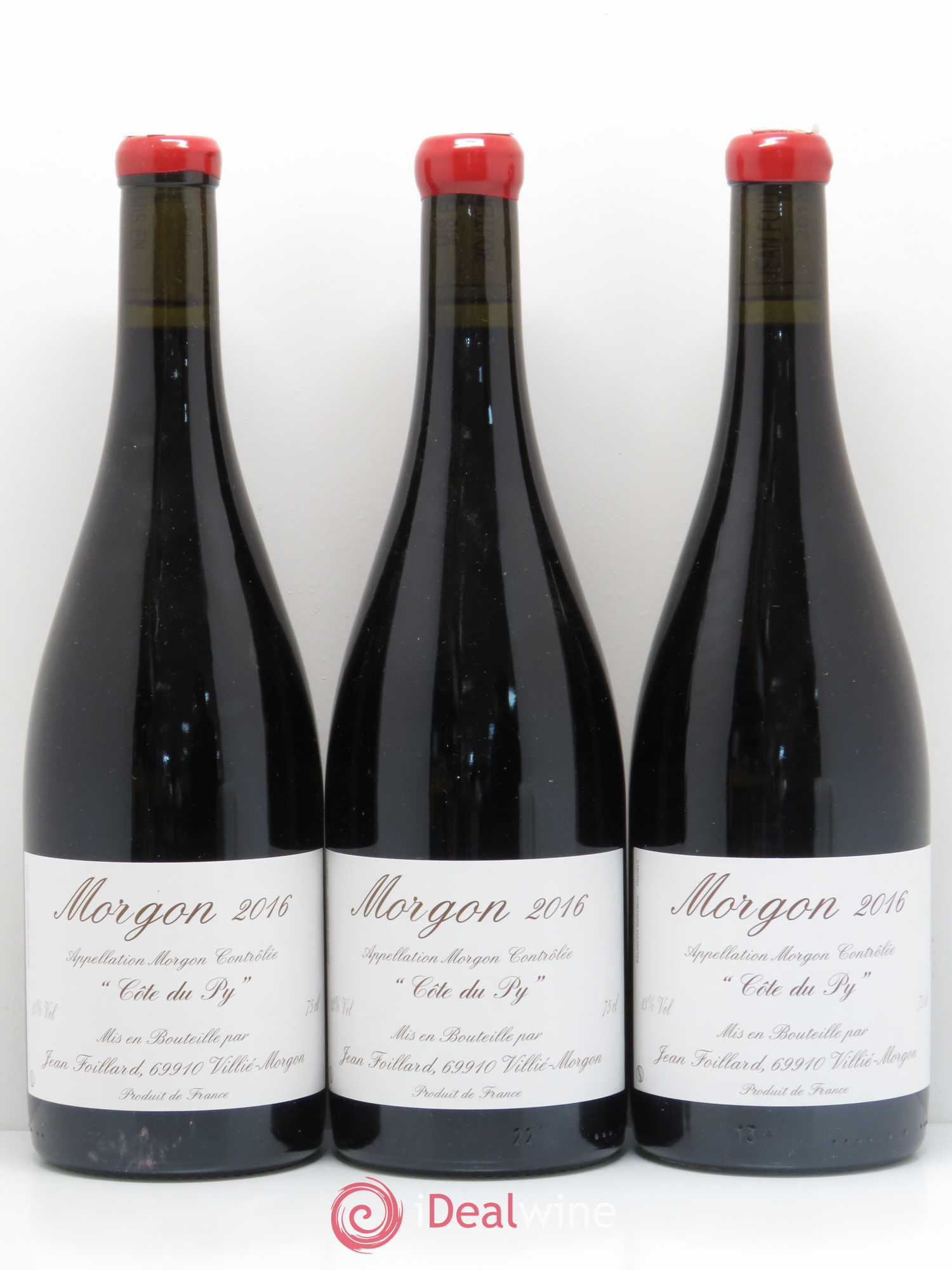 Morgon Côte du Py Jean Foillard 2016 - Posten von 3 Flaschen - 0