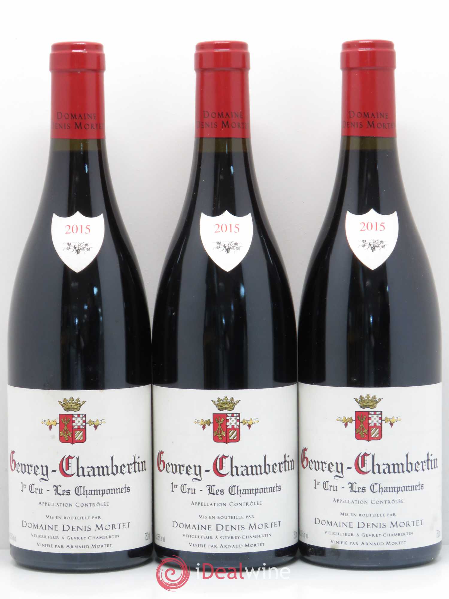 Gevrey-Chambertin 1er Cru Les Champonnets Denis Mortet (Domaine) 2015 - Lot de 3 bouteilles - 0