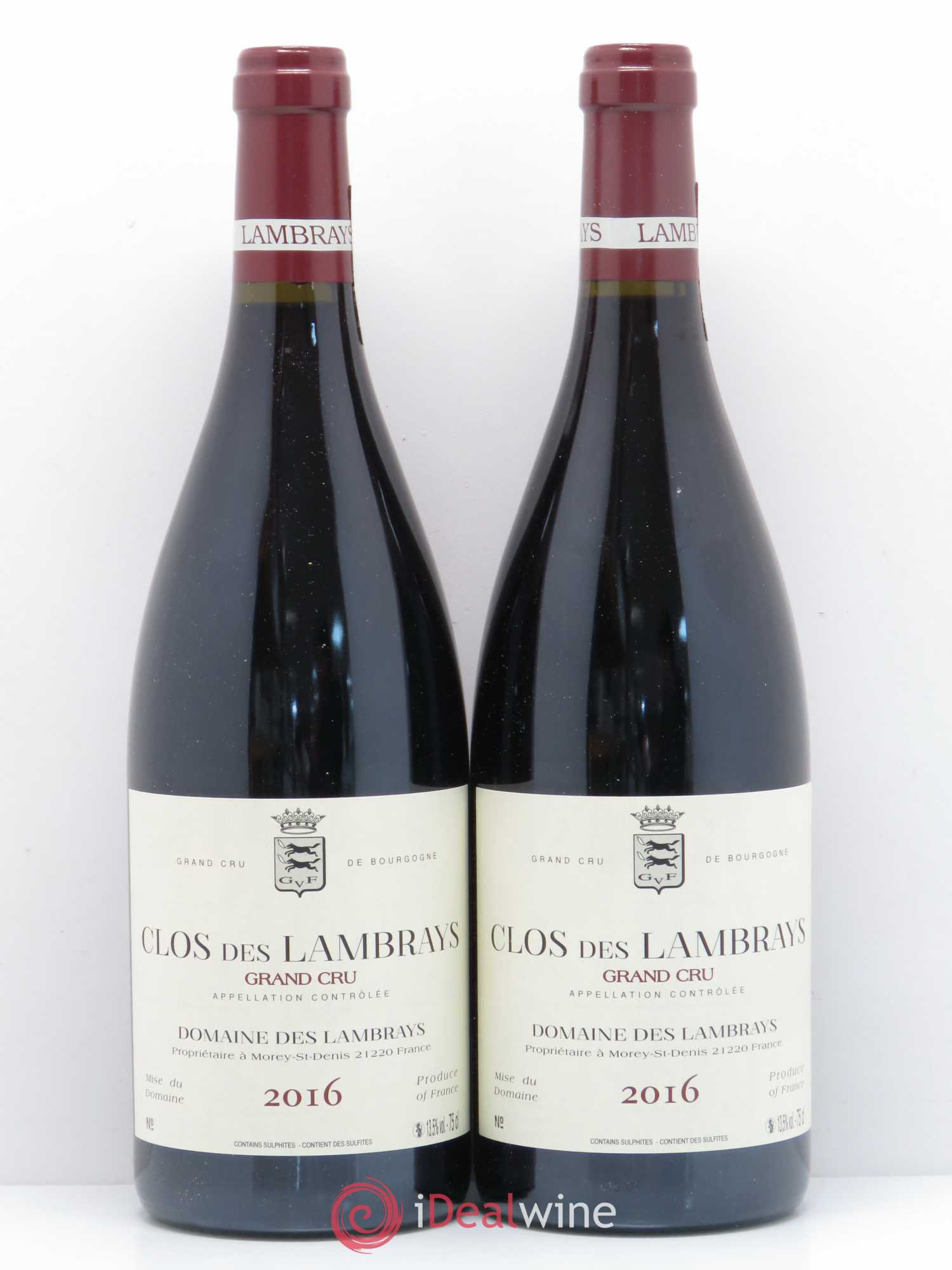 Clos des Lambrays Grand Cru Domaine des Lambrays 2016 - Lot de 2 bouteilles - 0
